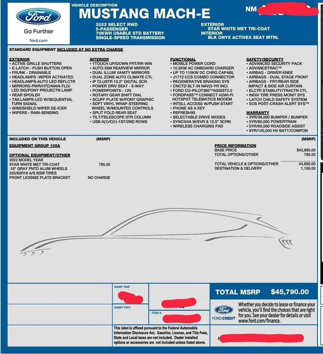 Ford Mustang Mach-E 2022 Mach-E reserved for sale Screenshot_20220519-140039__01__01