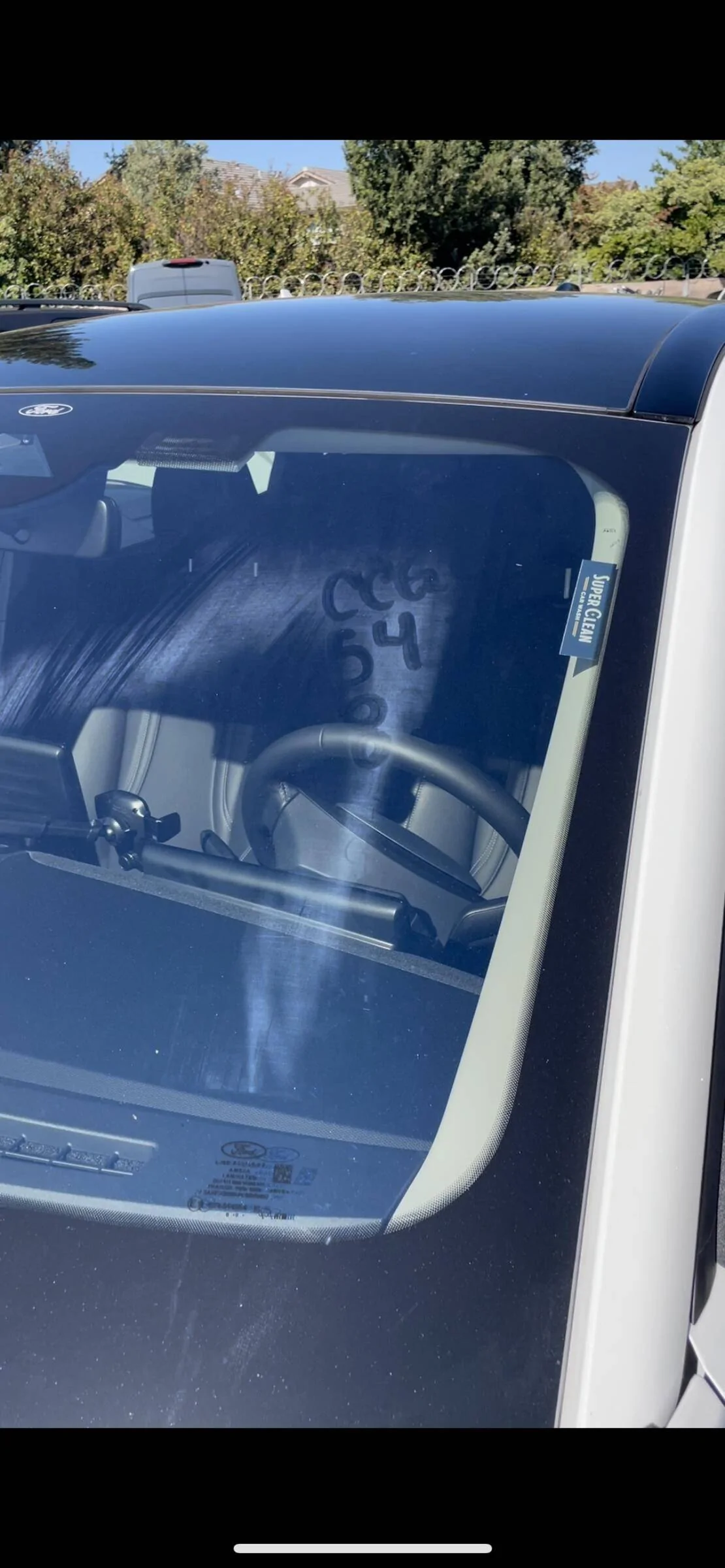 Ford Mustang Mach-E Marks on windshield 5413C828-D6A9-4EDC-A142-DE8064EF83ED