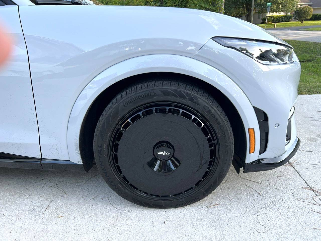 Ford Mustang Mach-E Rotiform Wheels and Aerodisc Covers Installed D8866657-37A1-4DE1-8BC4-4D244095D1F4