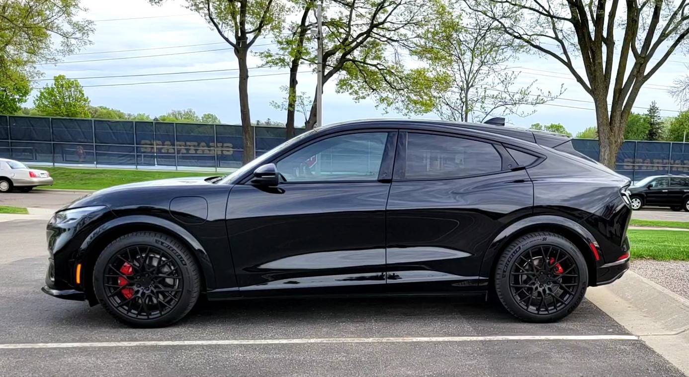 Ford Mustang Mach-E Mach-E Aftermarket wheel and tire information and pictures TSW Sebring and Michelin Pilot 4S