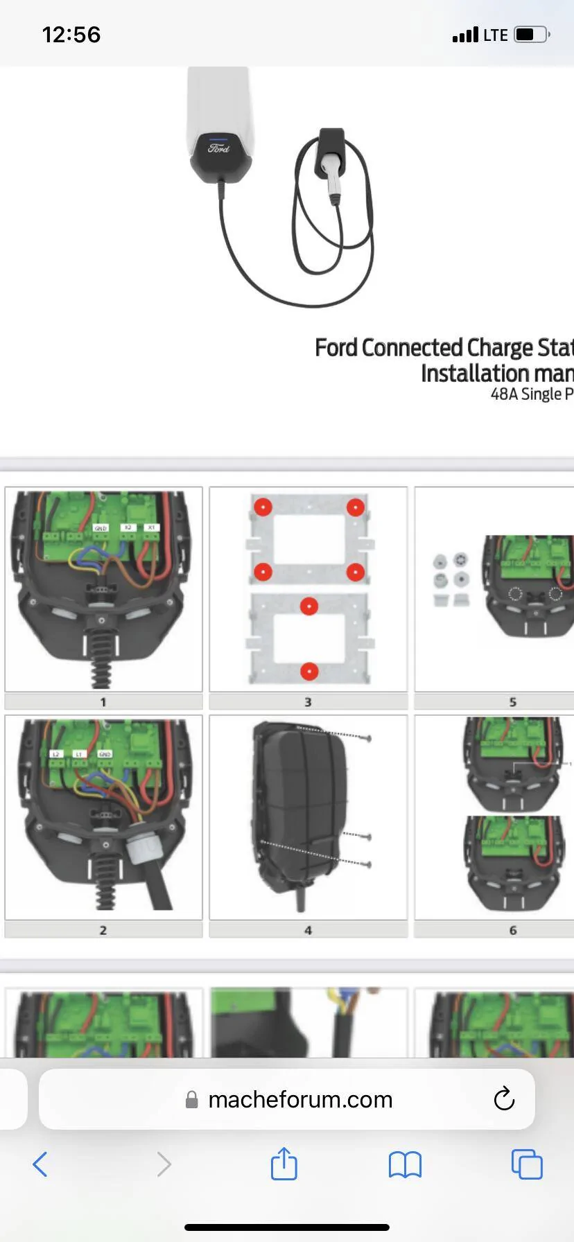 Ford Mustang Mach-E Ford Connected Charge Station installation - DIY instructions writeup D34D2170-0D2E-4FF8-BAD1-45A00A2A156E