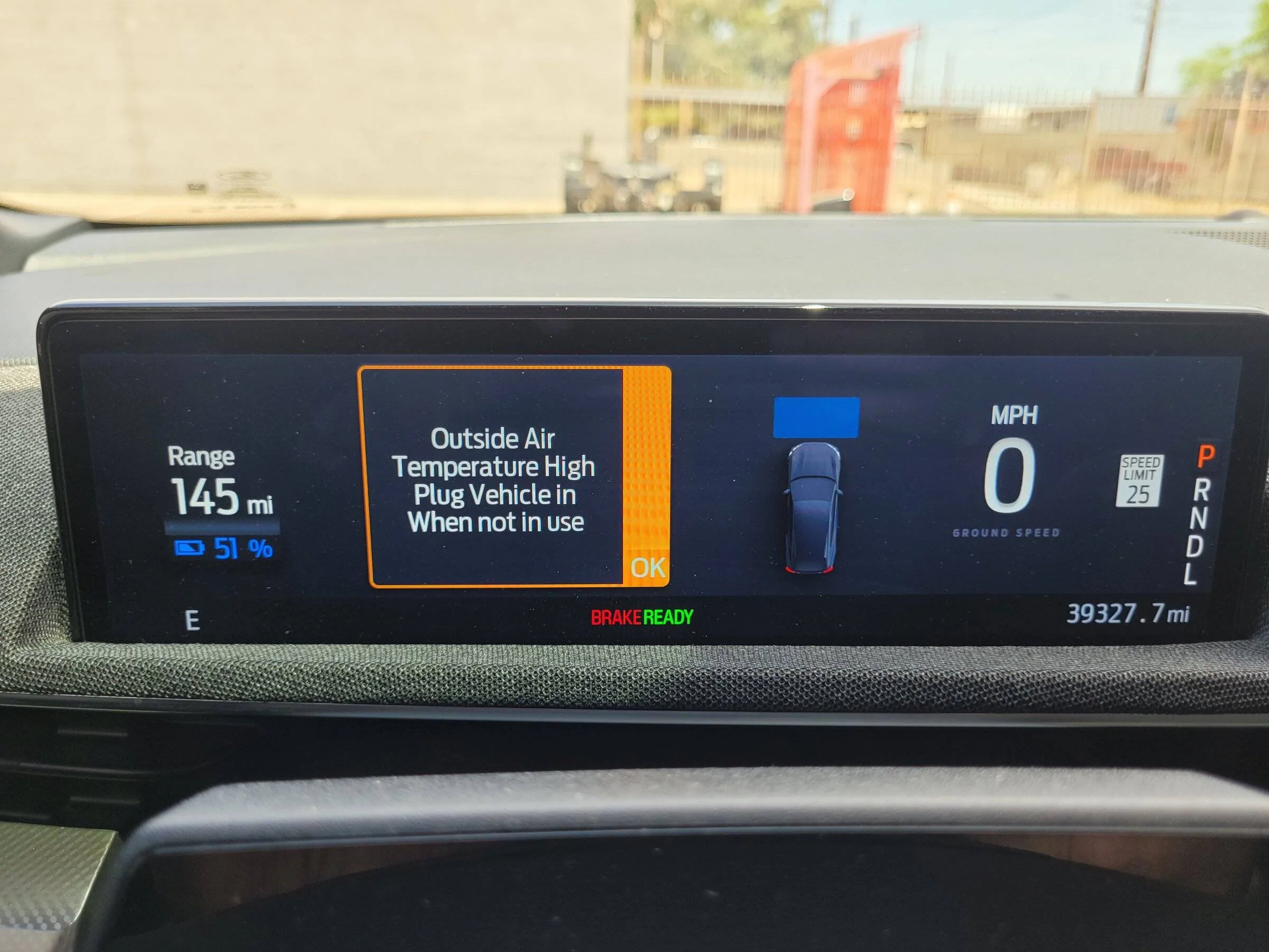 Ford Mustang Mach-E High Temperatures - Should I plug in based on message on IPC? 20220527_134907