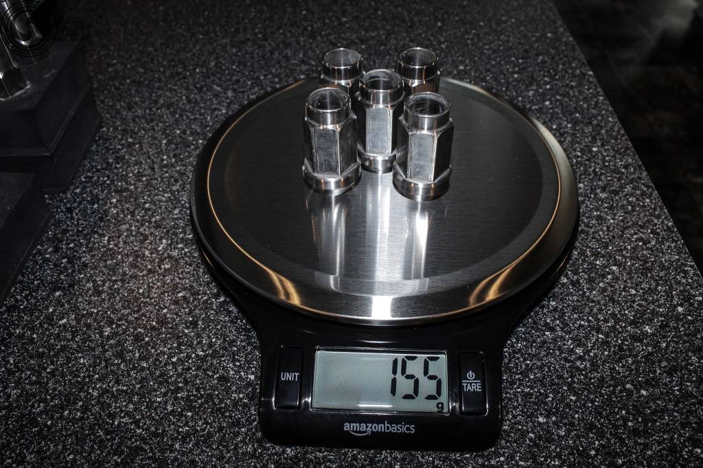 Ford Mustang Mach-E Mach-E Titanium Lug Nuts Now Available Titanium Lug Nut VS OEM Weight (3 of 9)