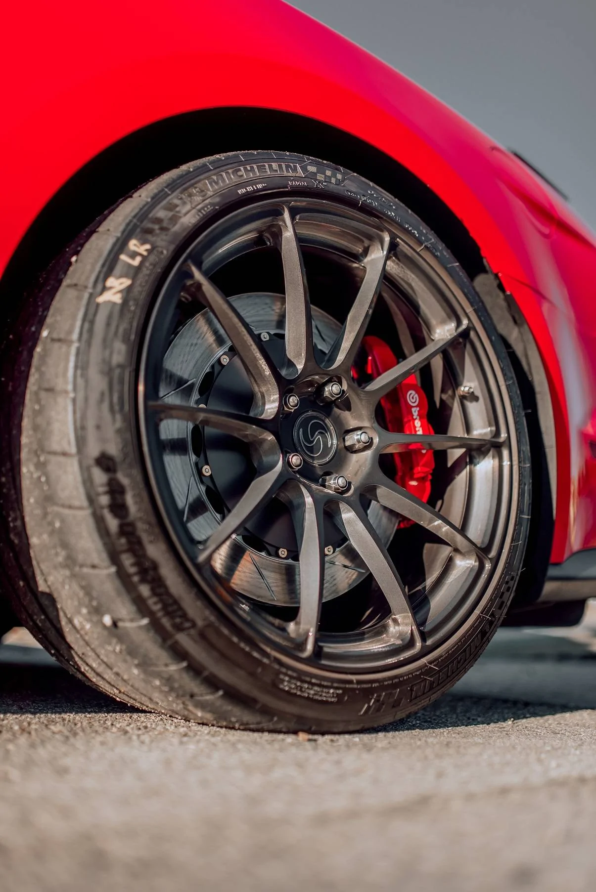 Ford Mustang Mach-E Mach-E Titanium Lug Nuts Now Available SV501 GT350 Brushed Triple Black Portrait (22)