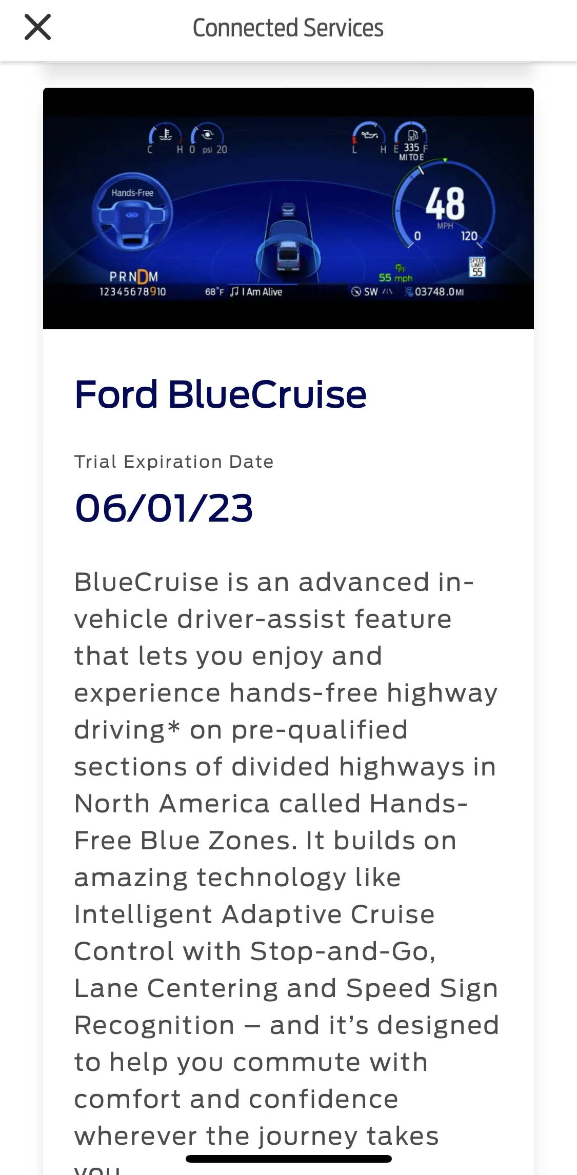 Ford Mustang Mach-E BlueCruise going out OTA to regular plebs (non-EA owners)! 15EB1472-CEE9-42A1-9A54-A429D10BD32B