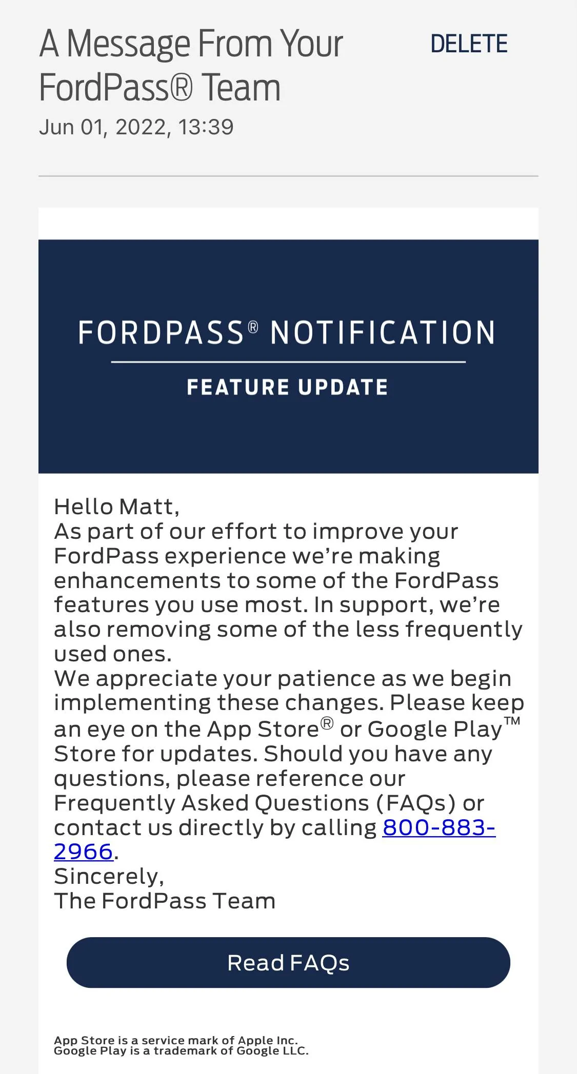 Ford Mustang Mach-E A Message From Your FordPass Team (6/2/2022) D45F280A-919F-491A-898F-49A3365FAE50