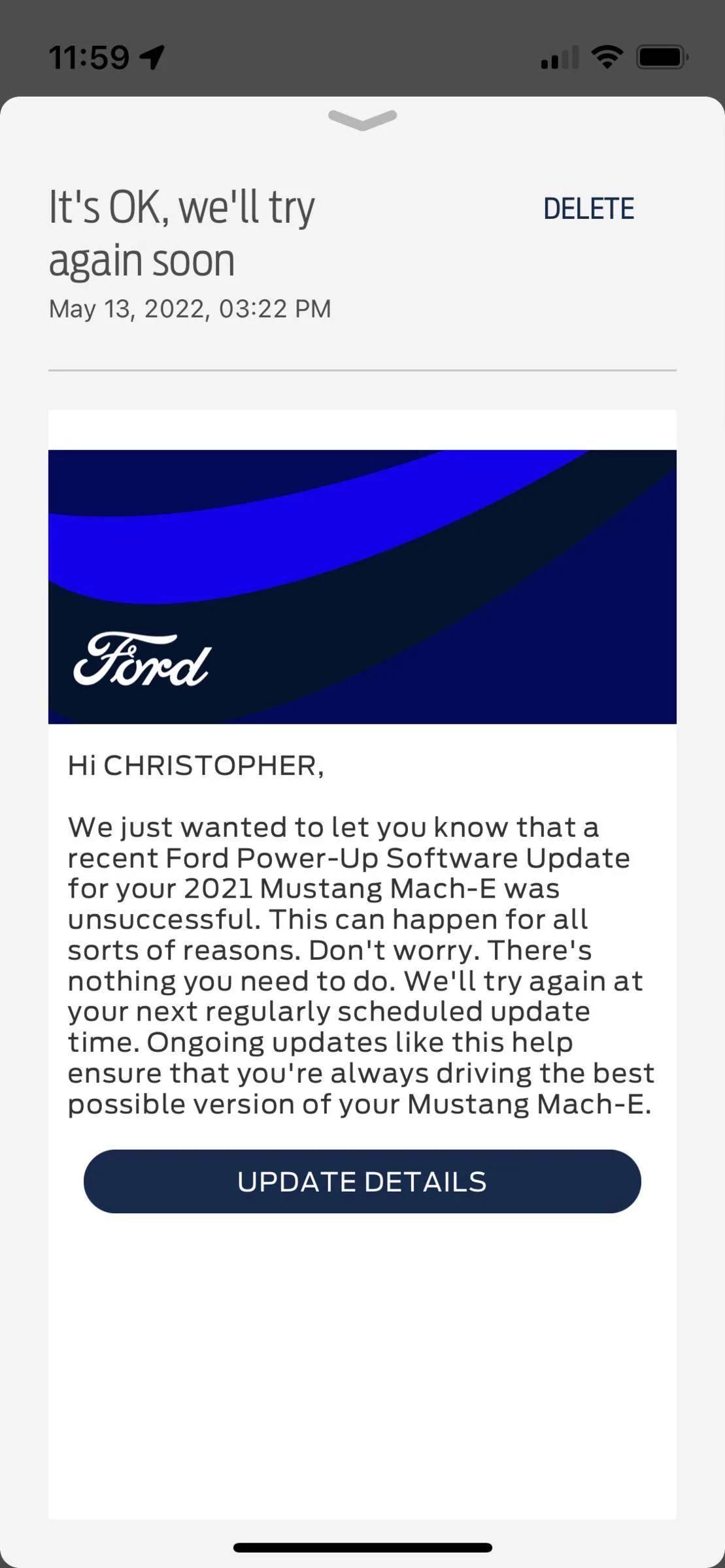 Ford Mustang Mach-E How to never miss a OTA software update! IMG_1029
