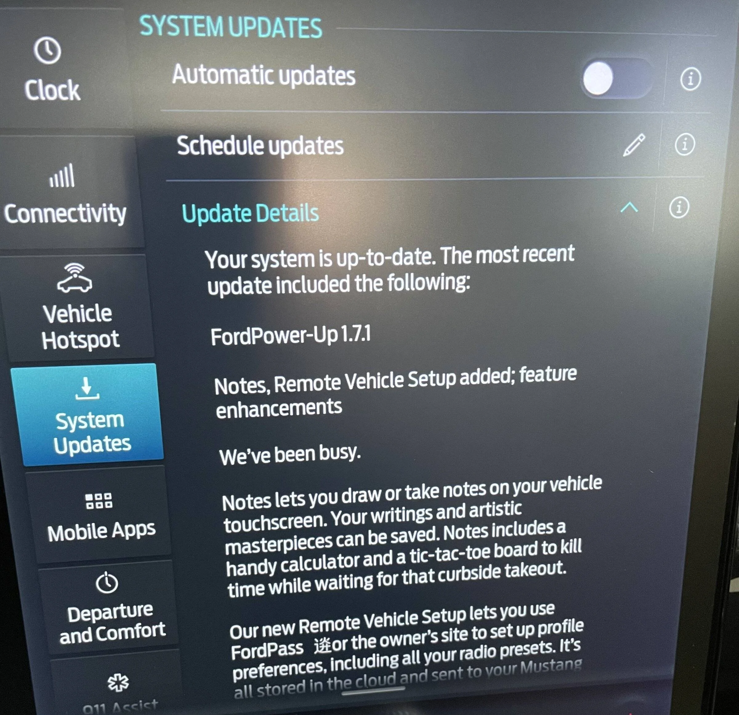 Ford Mustang Mach-E How to never miss a OTA software update! 91480093-0F3D-4B44-97E0-9AC50F7E1004
