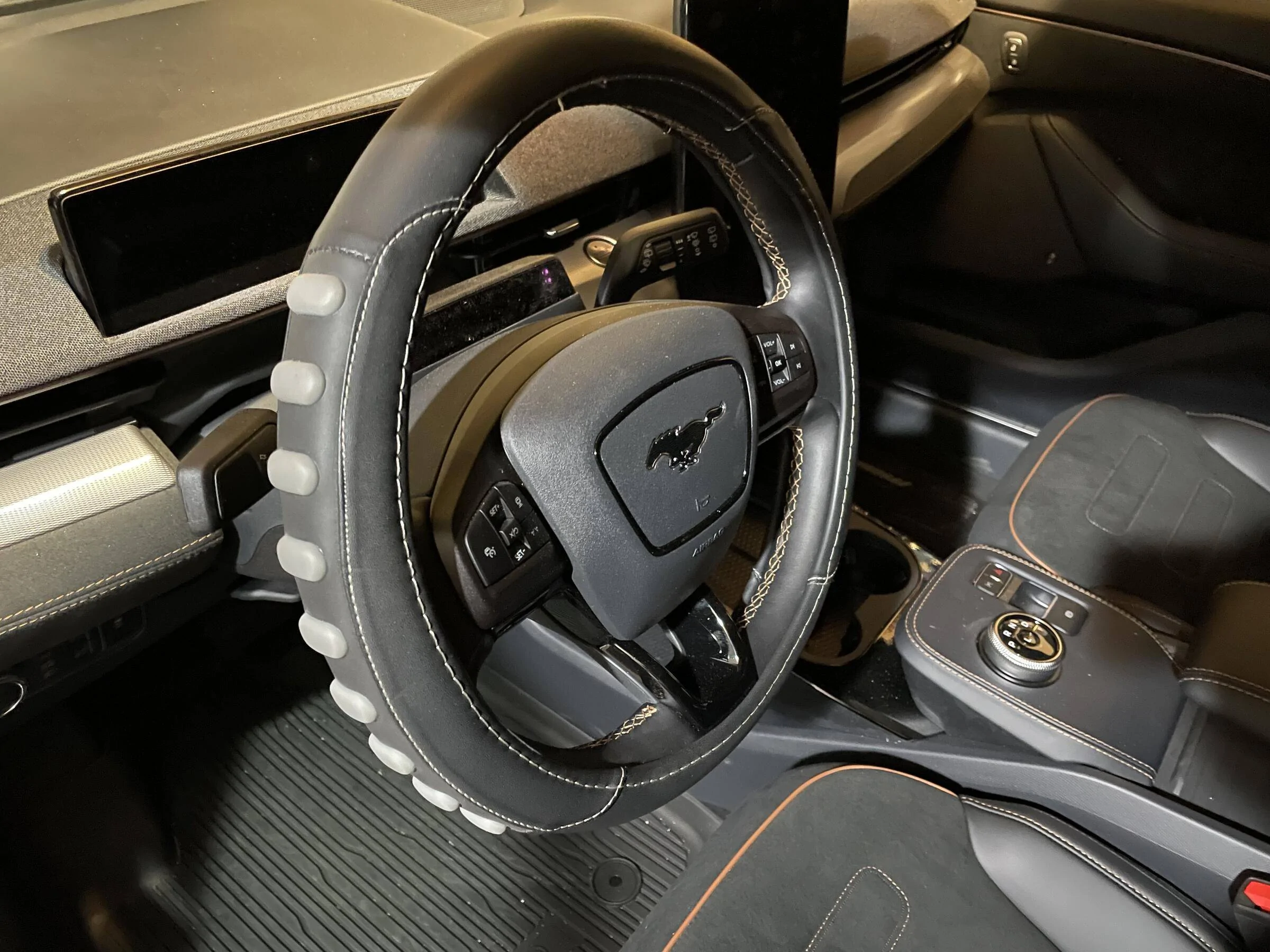 Ford Mustang Mach-E Steering Wheel Cover -- most premium, best fitting, best brand? 1654499247675