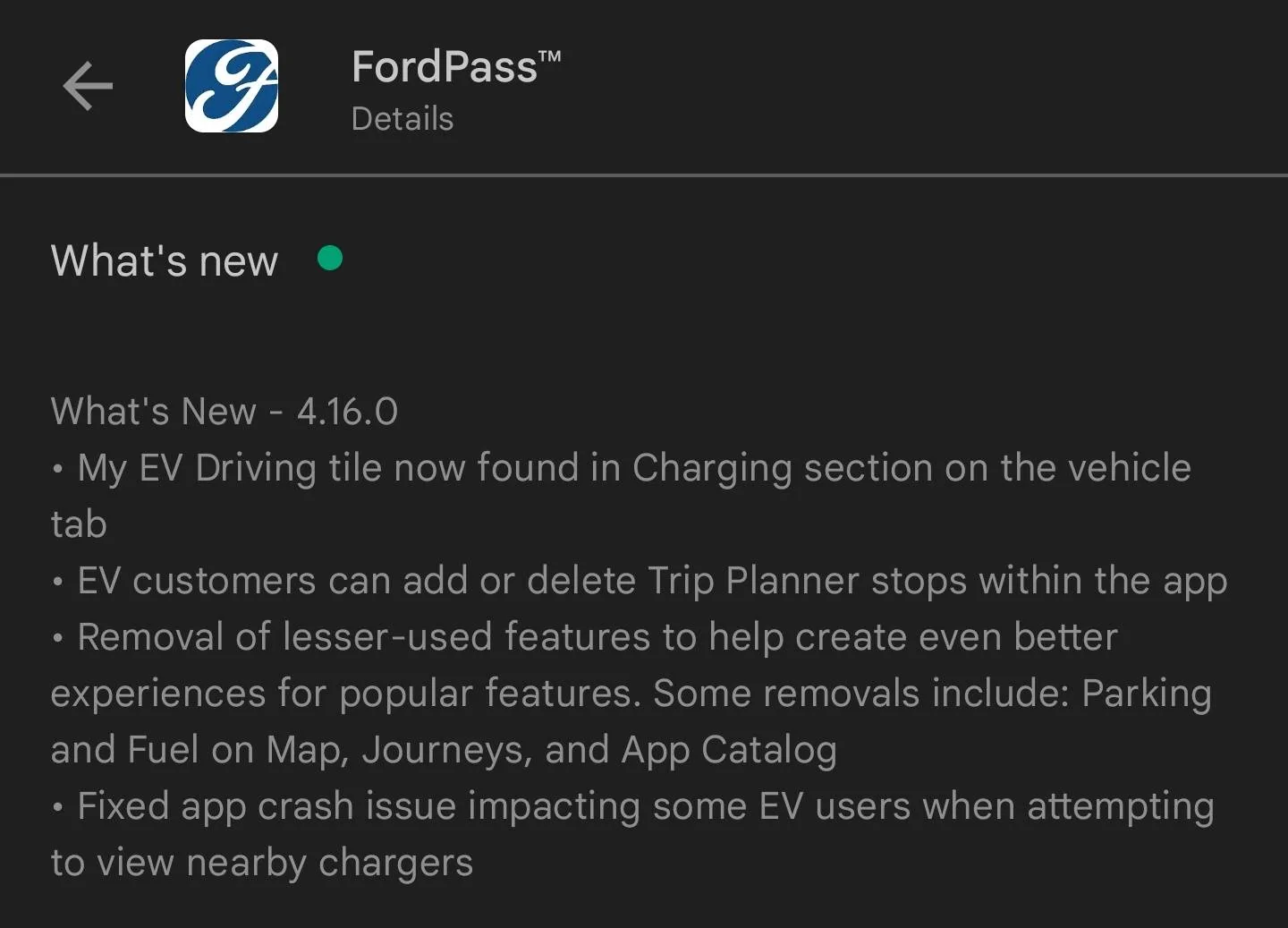 Ford Mustang Mach-E FordPass 4.16.0 Available on iOS and Android Screenshot_20220606-210852__01