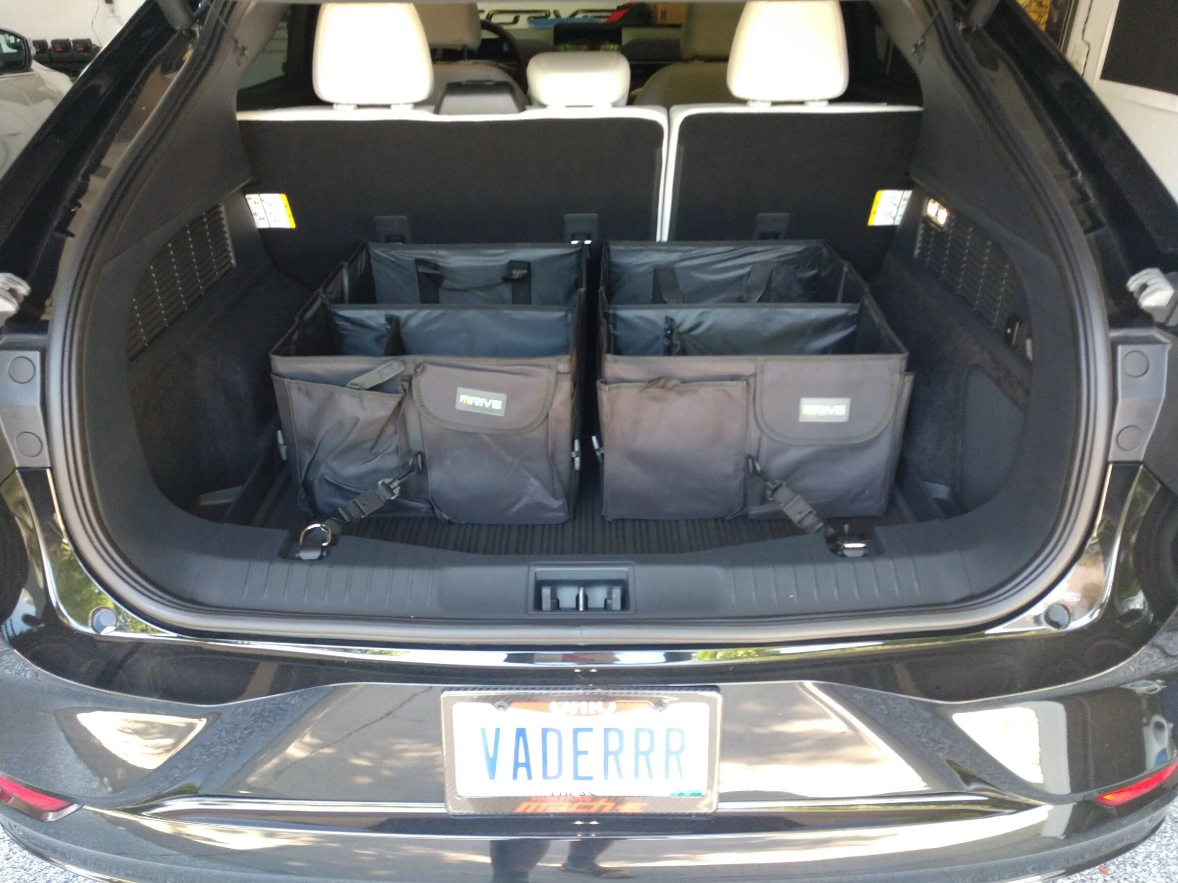 Ford Mustang Mach-E Collapsible storage unit for hatch space. IMG_20220607_173029584