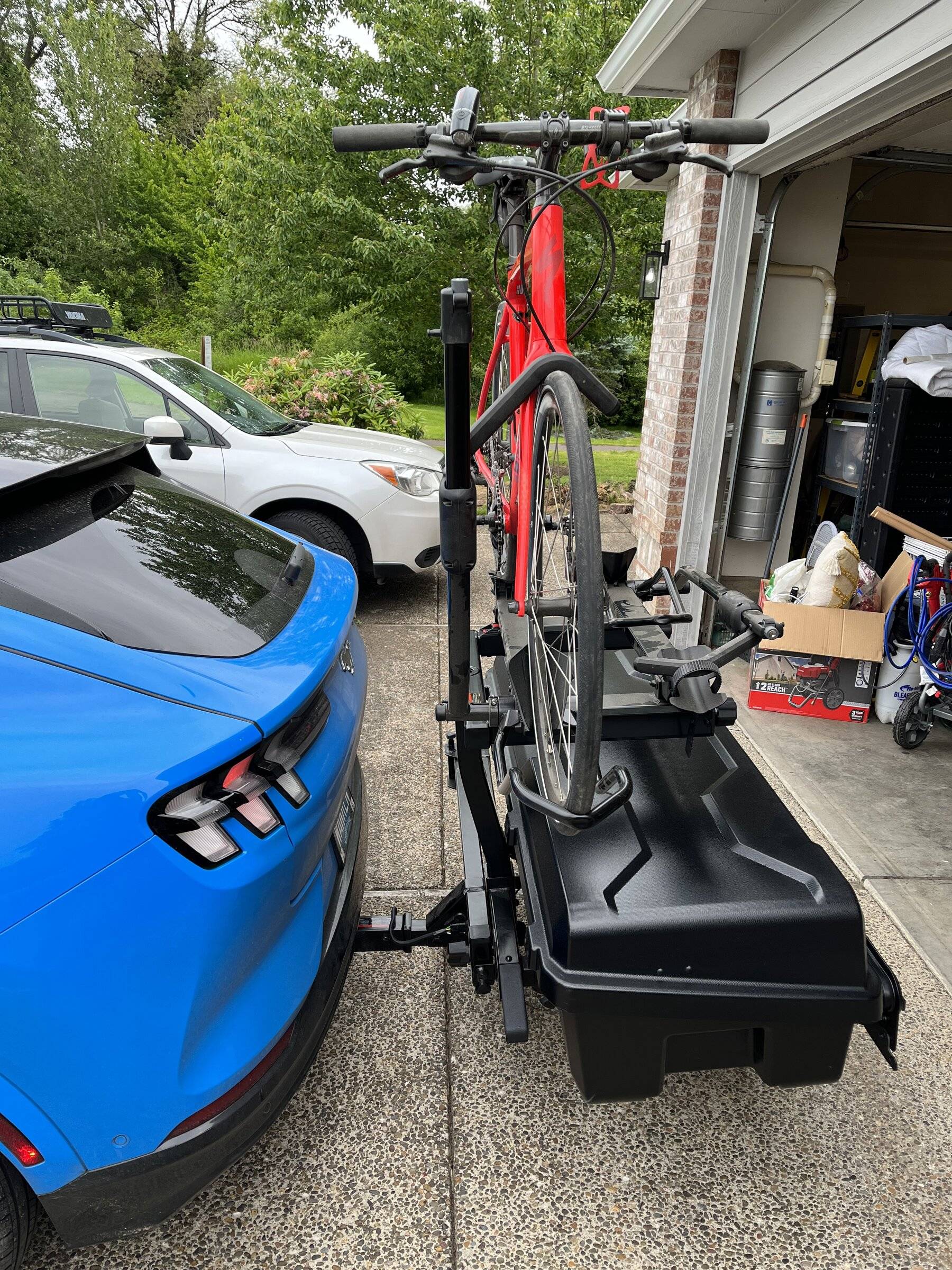 Ford Mustang Mach-E Yakima EXO Cargo/Bike Carrier System setup BE5087B0-7EE5-4E69-A189-E835E4C282FA