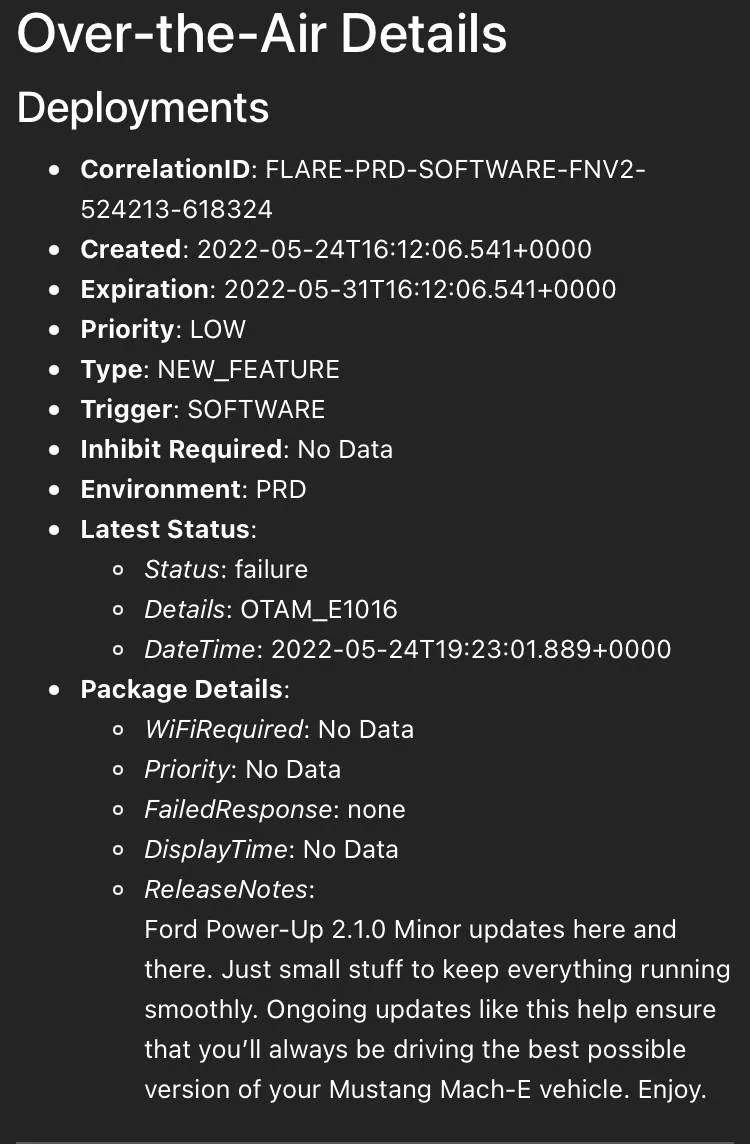 Ford Mustang Mach-E OTA 1.7.1 Stuck, anyone else have issue updating? 9EAA9CDC-5246-4B92-90D7-E0CC64BAA08F