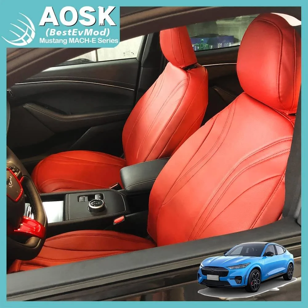 Ford Mustang Mach-E Seat Cover, Microfiber PU leather. 616ZVVk3SYL._AC_SL1000_