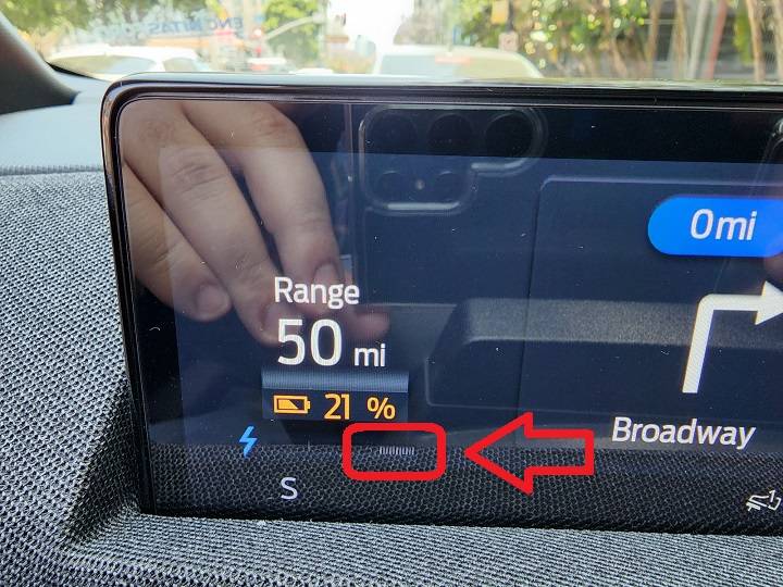 Ford Mustang Mach-E At 25% Charge, My GT is as fast as my Prius on Power Mode! 20220610_132520