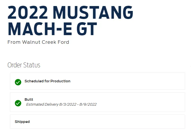 Ford Mustang Mach-E 4/11/22 build week chat 1654898272778