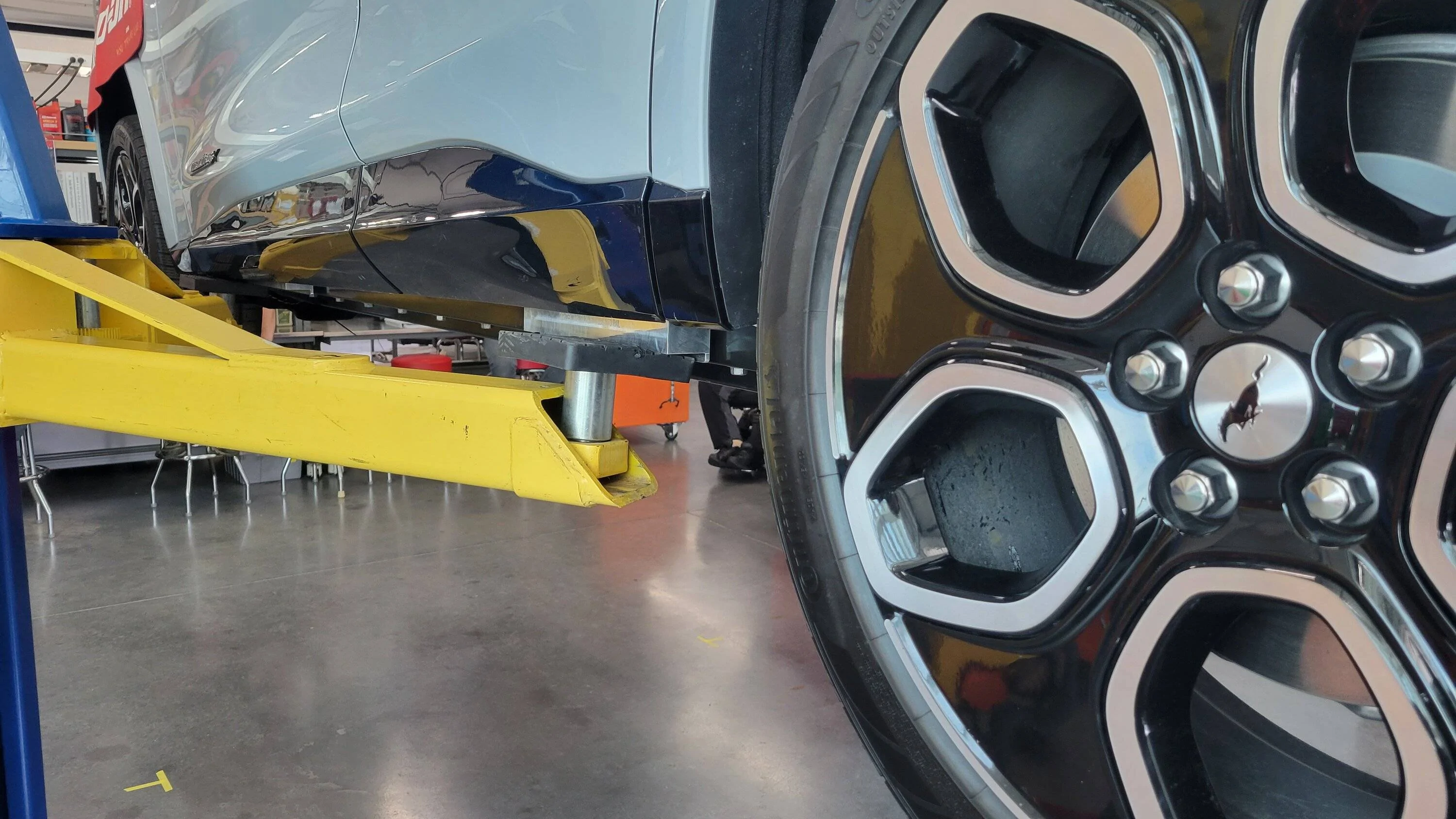 Ford Mustang Mach-E HV Battery Removal From Mustang Mach E GT - Pics & Process (From Weber State University Training Boot Camp) 20220608_125733