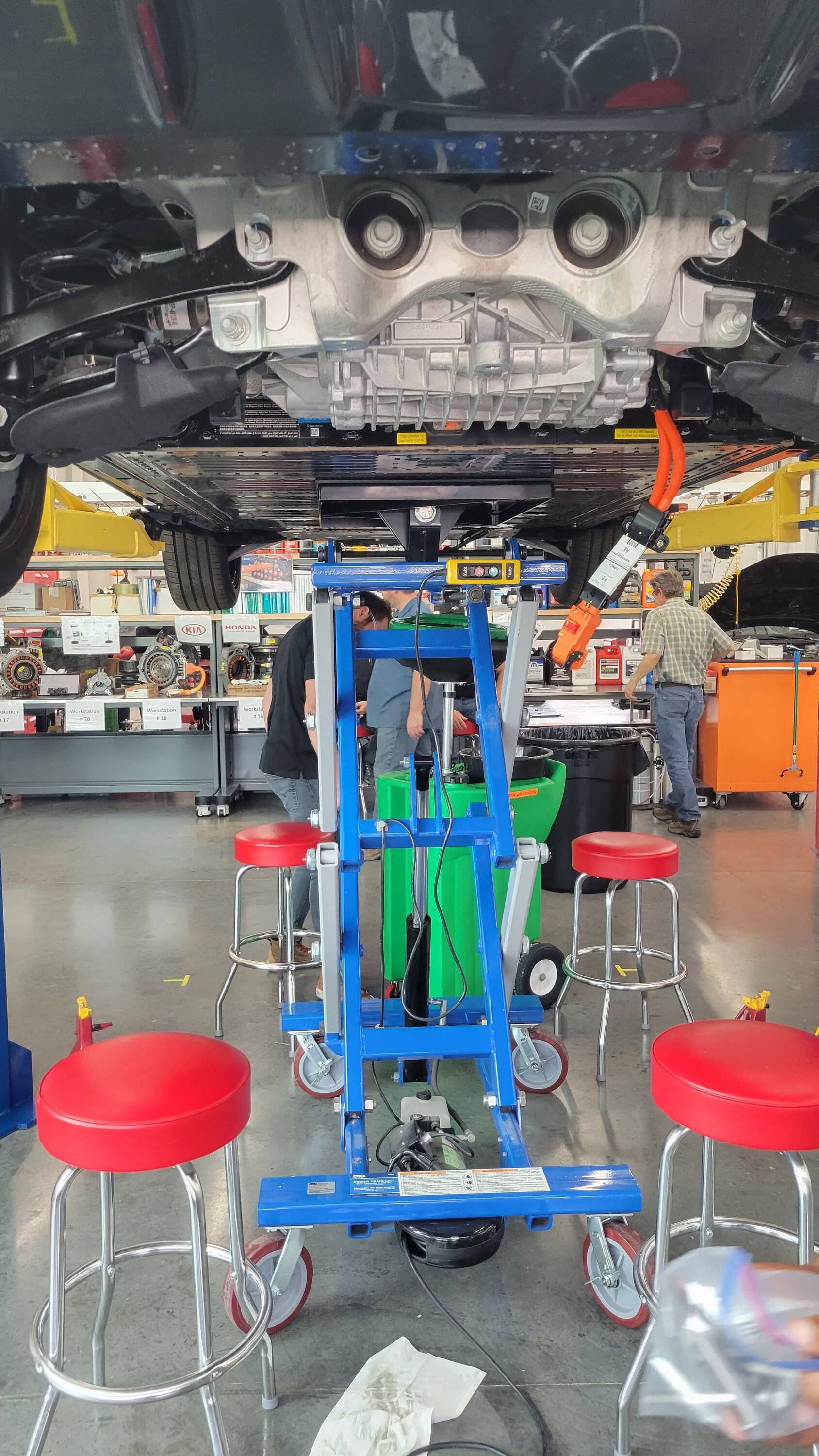 Ford Mustang Mach-E HV Battery Removal From Mustang Mach E GT - Pics & Process (From Weber State University Training Boot Camp) 20220608_132606