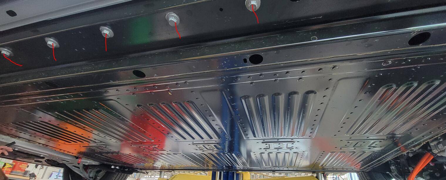 Ford Mustang Mach-E HV Battery Removal From Mustang Mach E GT - Pics & Process (From Weber State University Training Boot Camp) 1654961118659