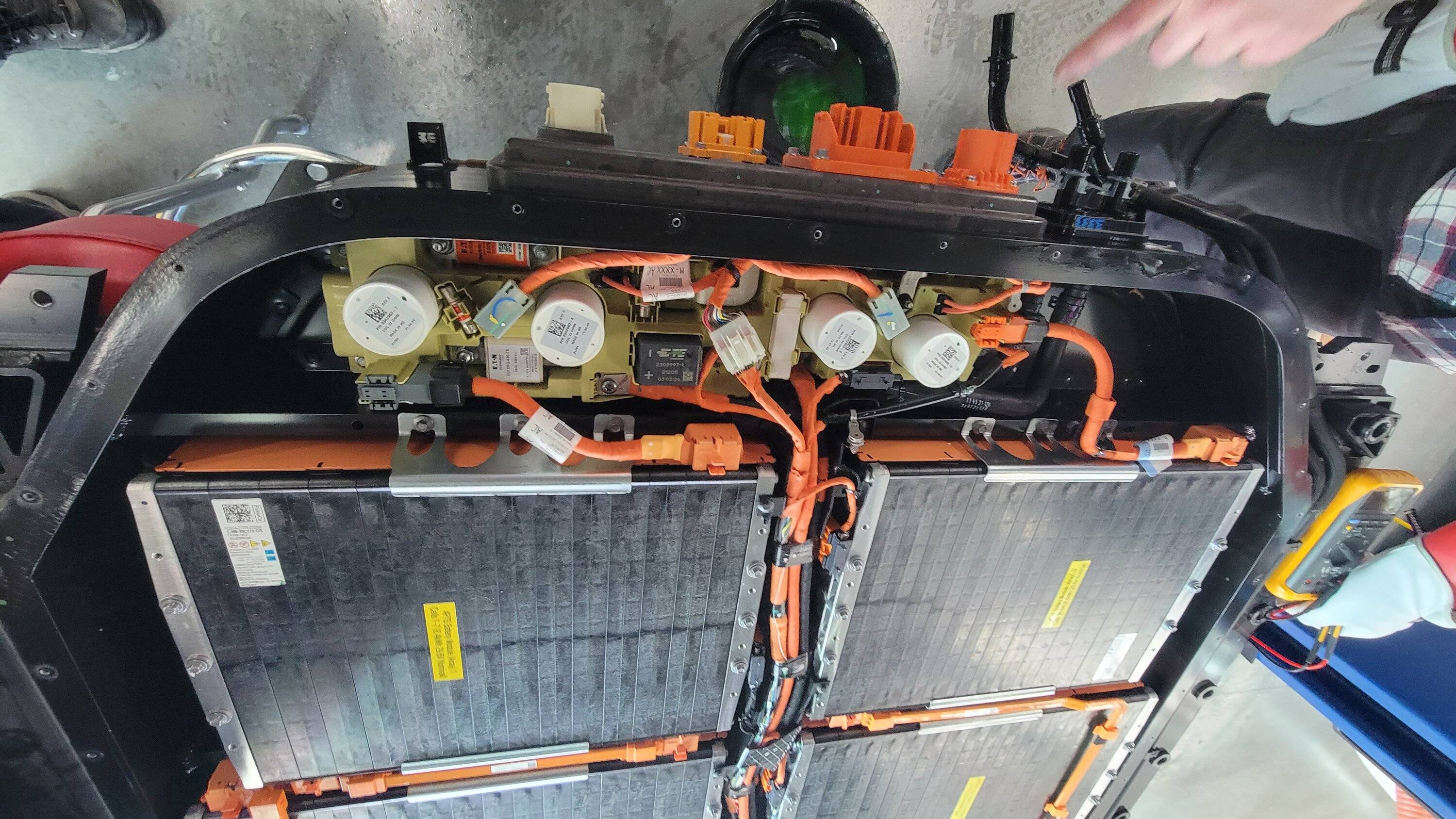 Ford Mustang Mach-E HV Battery Removal From Mustang Mach E GT - Pics & Process (From Weber State University Training Boot Camp) 20220608_133417