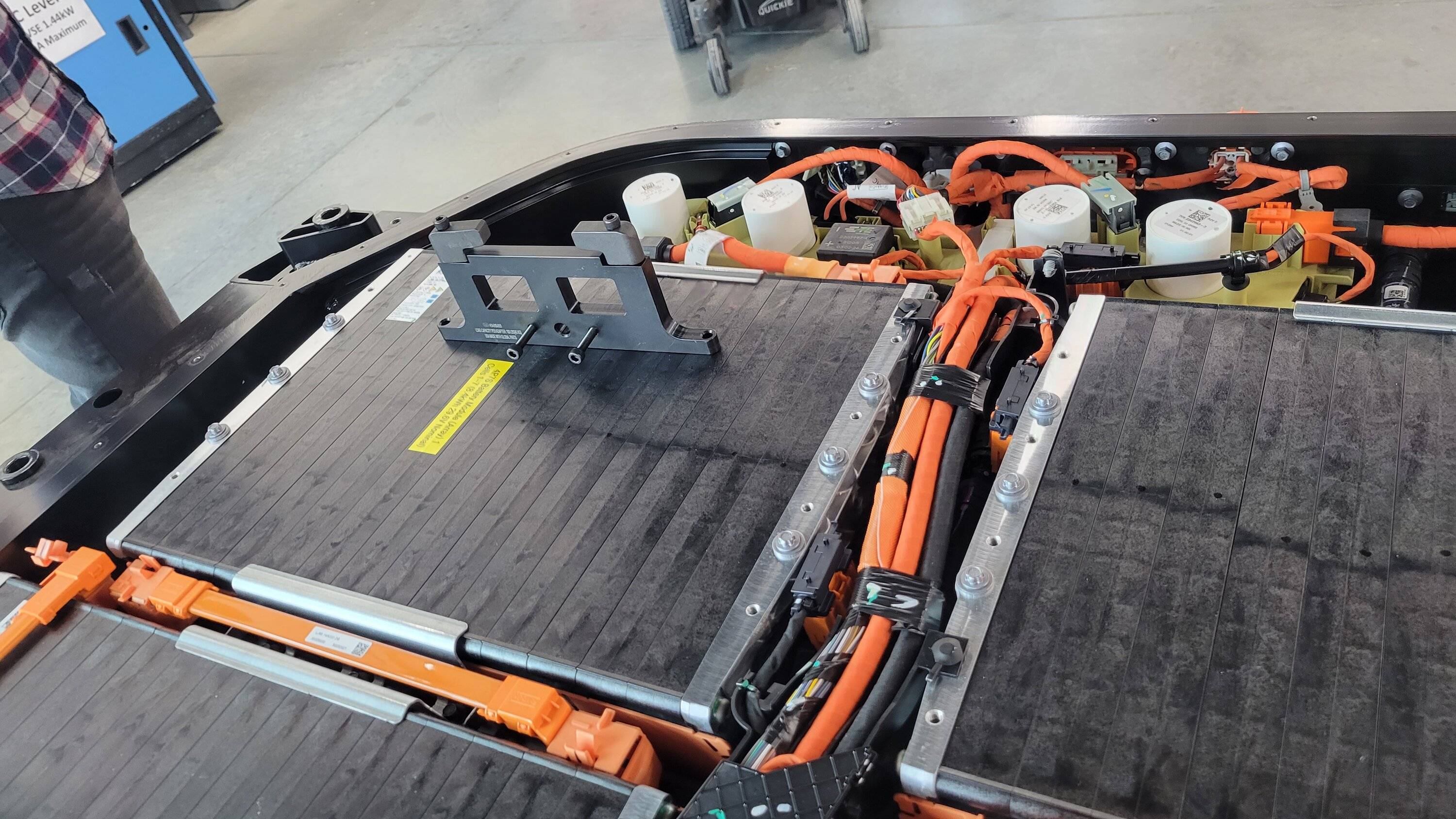 Ford Mustang Mach-E HV Battery Removal From Mustang Mach E GT - Pics & Process (From Weber State University Training Boot Camp) 20220608_141252