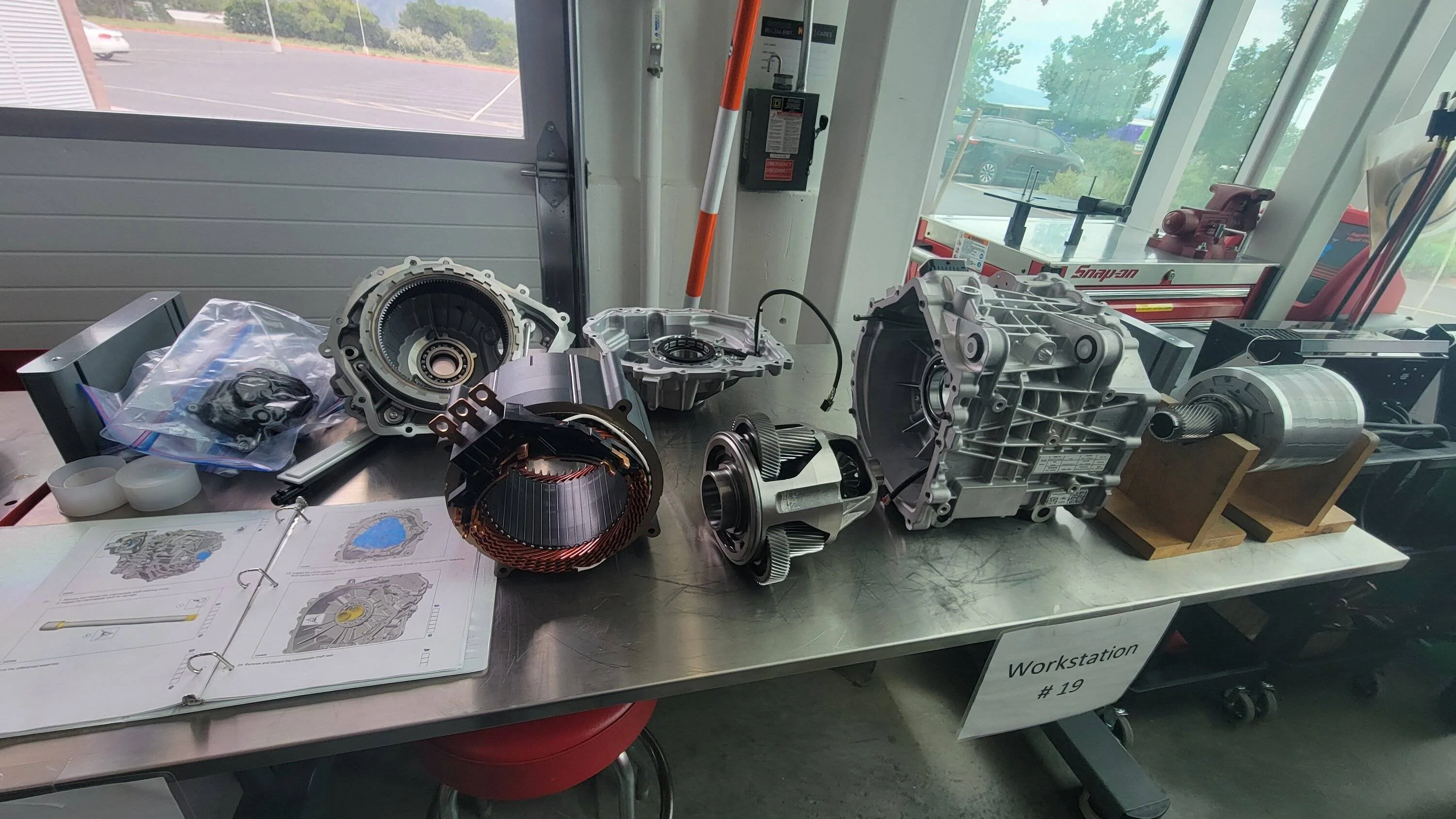 Ford Mustang Mach-E HV Battery Removal From Mustang Mach E GT - Pics & Process (From Weber State University Training Boot Camp) 20220609_151421
