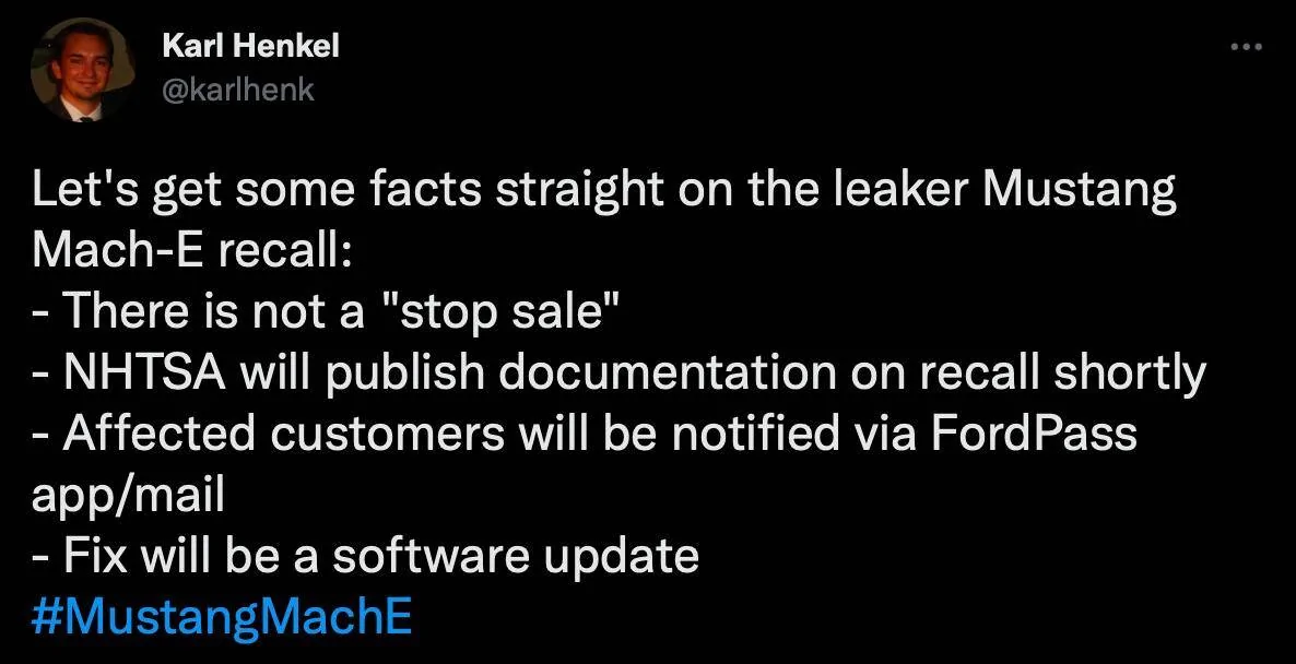 Ford Mustang Mach-E Safety Recall 22S41 - 2021-2022 Mach E - HVBJB Recall [high voltage battery main contactors may overheat] Screen Shot 2022-06-14 at 10.09.56 AM
