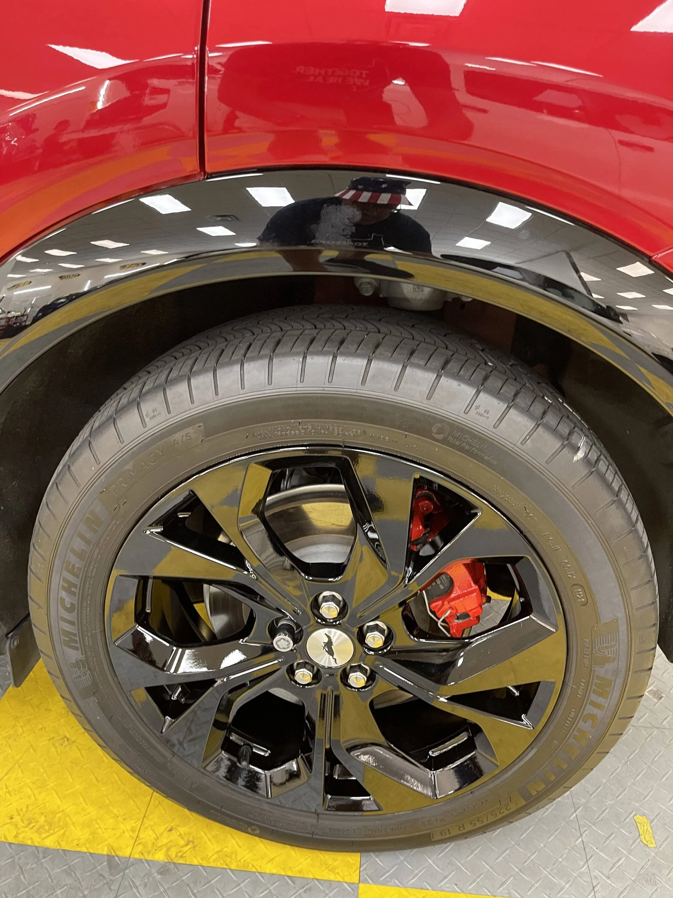 Ford Mustang Mach-E PPF, ceramic coating, painted gloss black wheels, painted calipers D7D19754-76AF-4327-A0DB-7DE1ABB526CA