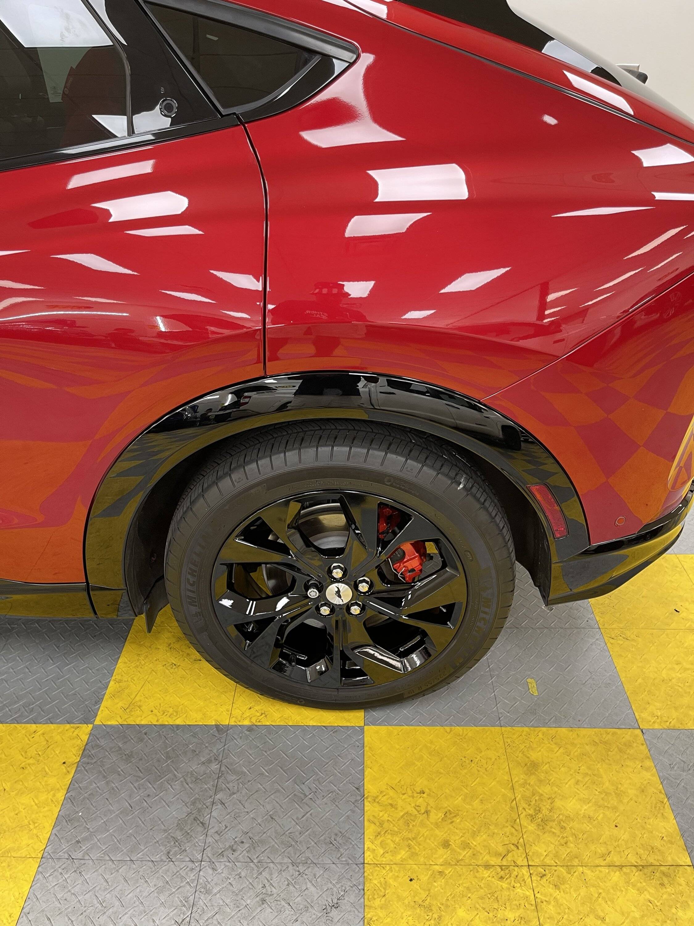 Ford Mustang Mach-E PPF, ceramic coating, painted gloss black wheels, painted calipers B7115E0B-8C4E-4530-A247-FCA9A2D69588