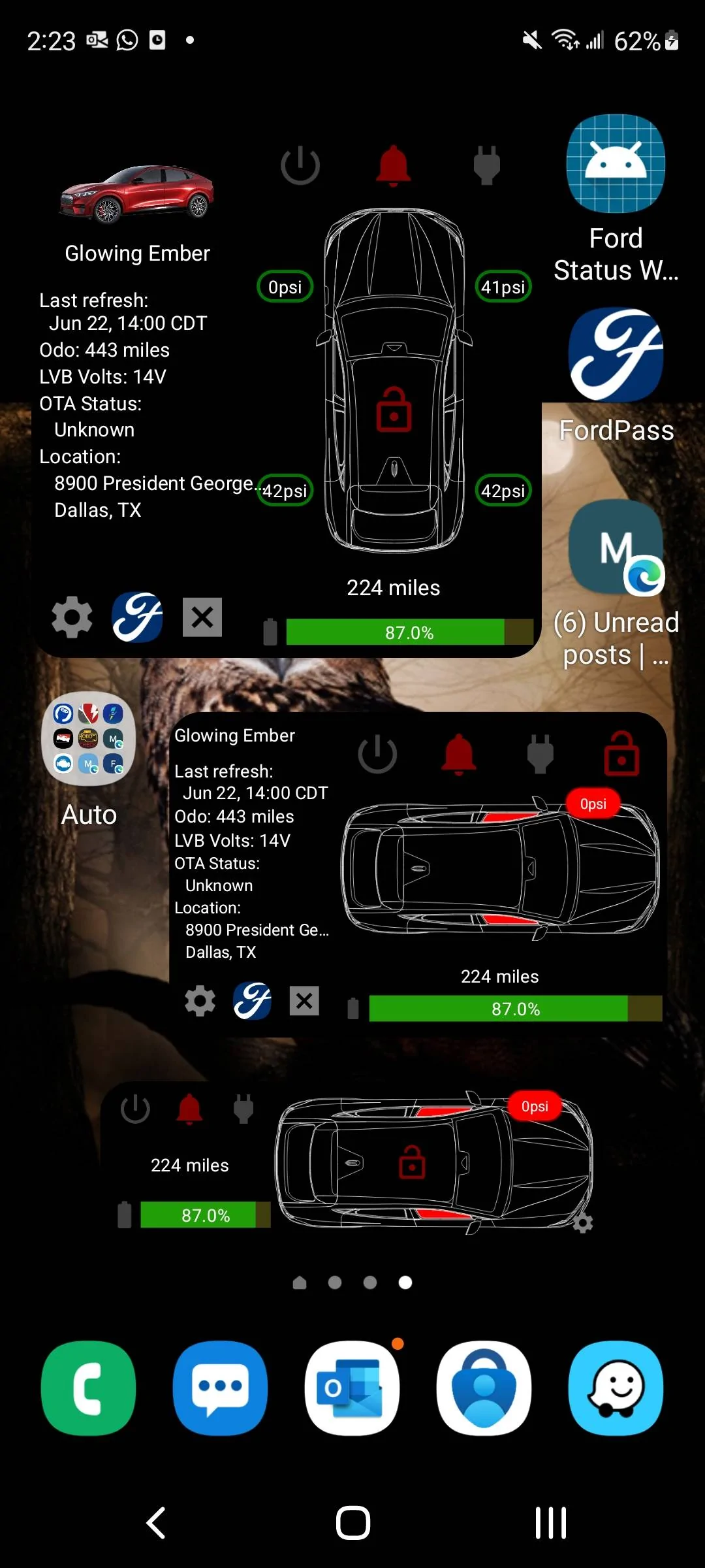 Ford Mustang Mach-E Android Widget for Mach-E [Less Complex] Screenshot_20220622-142323_One UI Hom