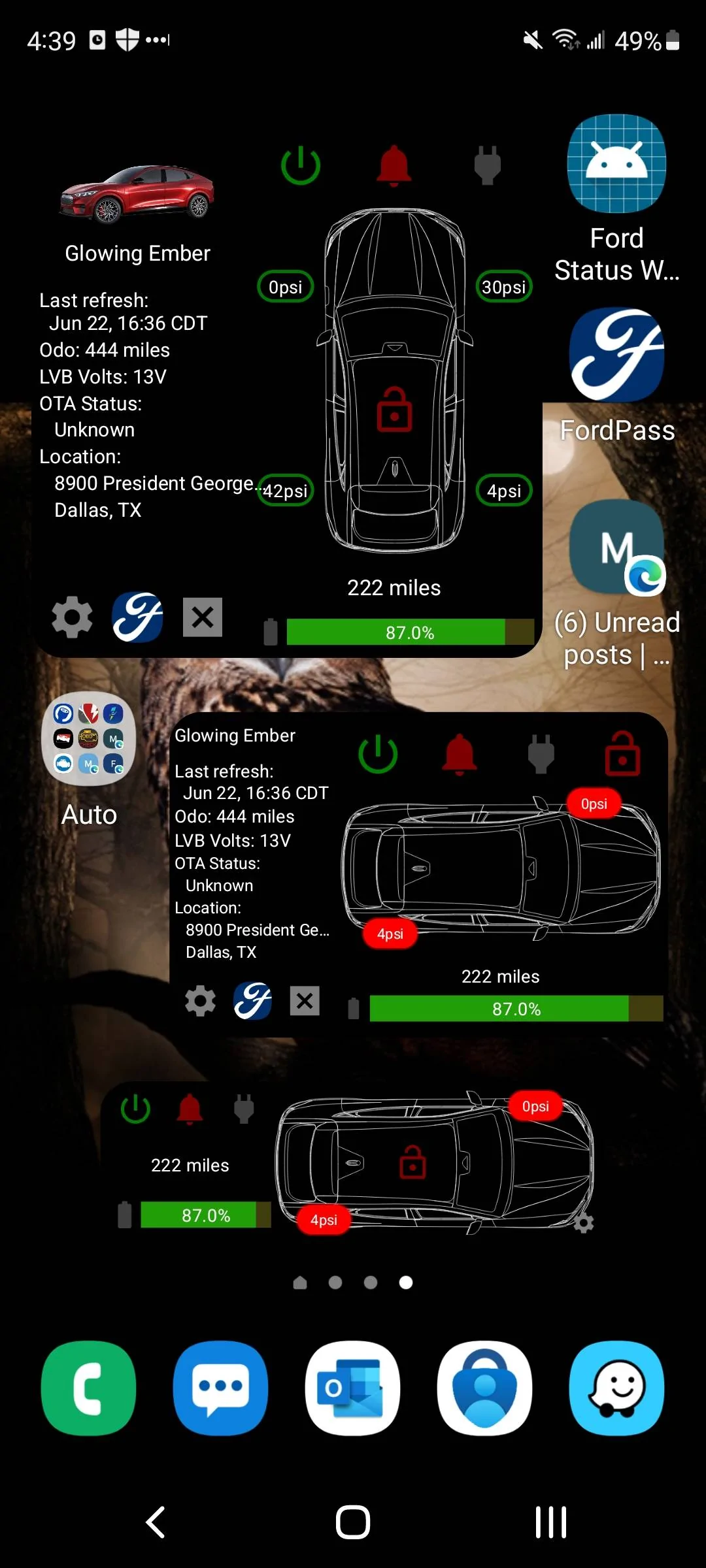 Ford Mustang Mach-E Android Widget for Mach-E [Less Complex] Screenshot_20220622-163940_One UI Hom