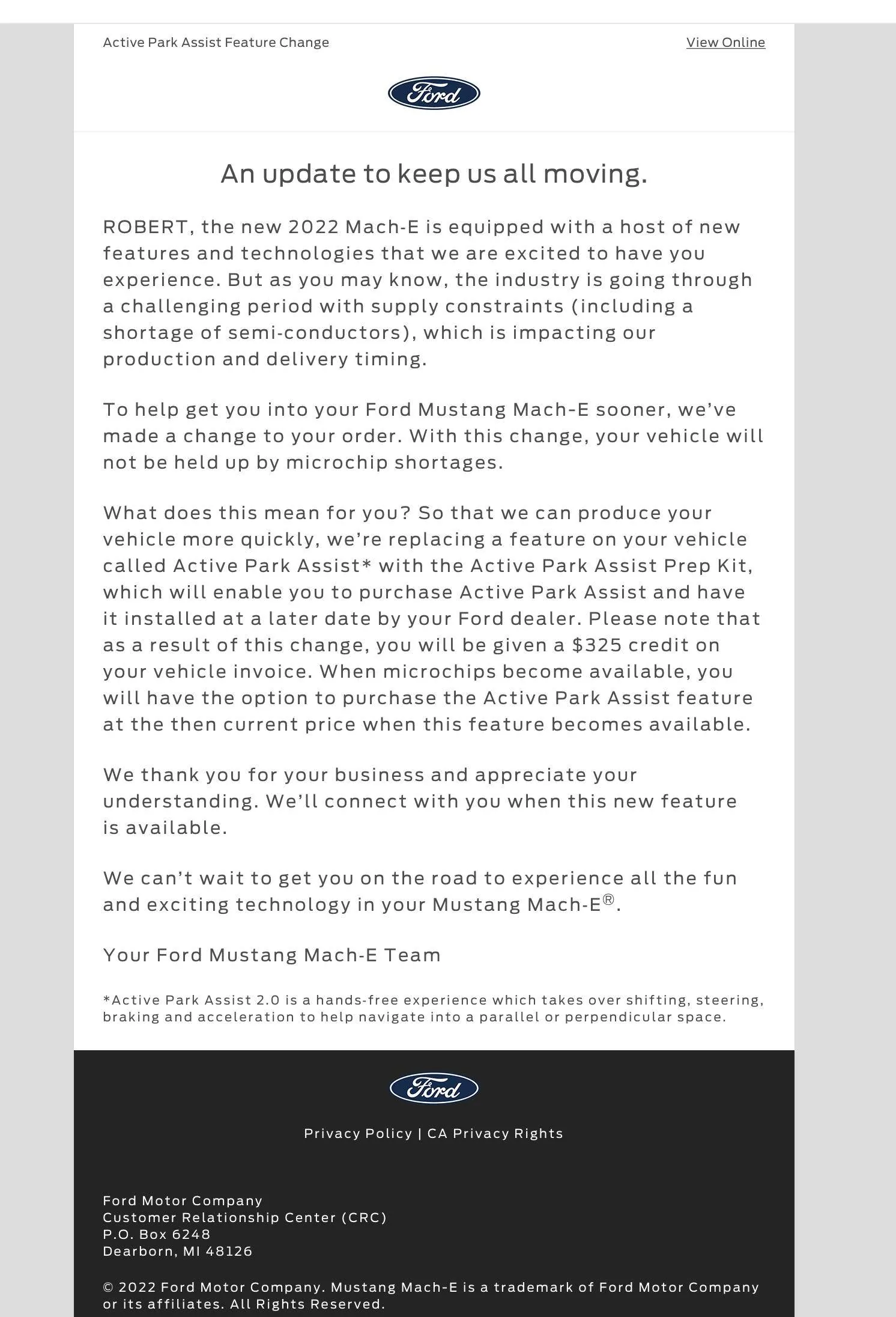 Ford Mustang Mach-E 4/11/22 build week chat 1656093756484