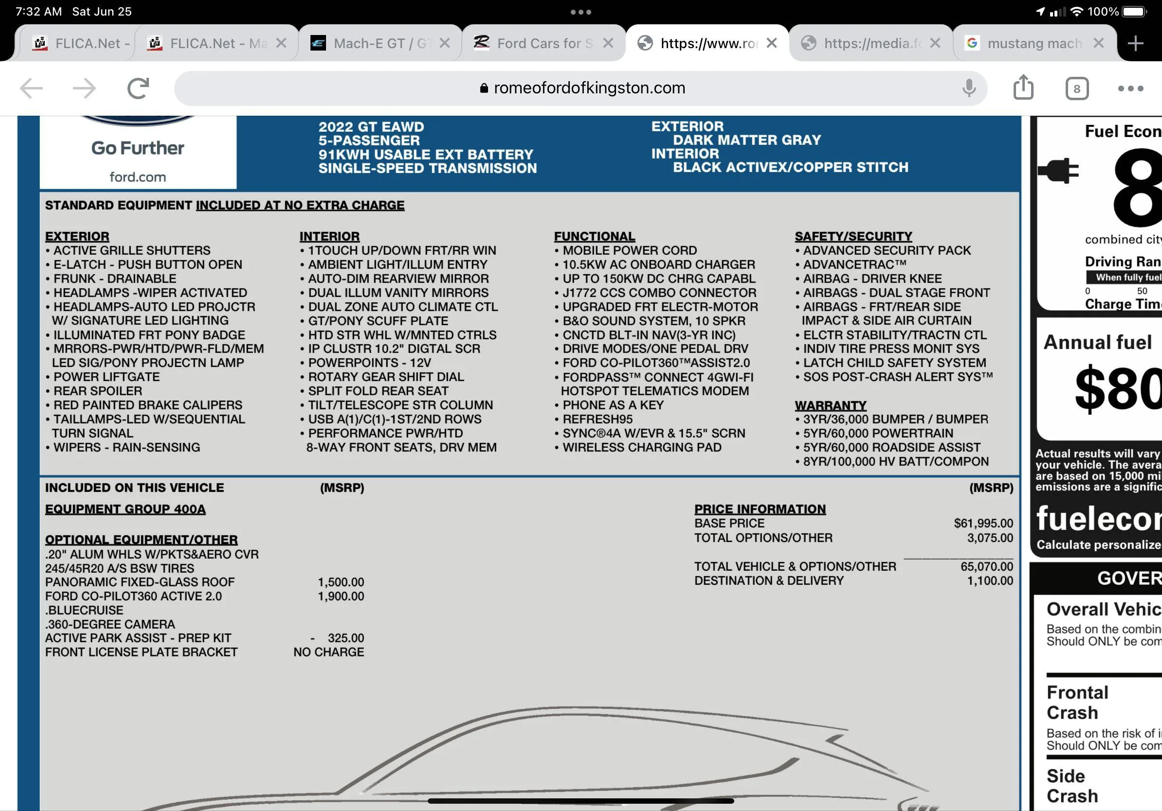 Ford Mustang Mach-E Why is there a charge for the co-pilot? 7F2B1185-C75C-46E2-88D1-564DE0976EBA