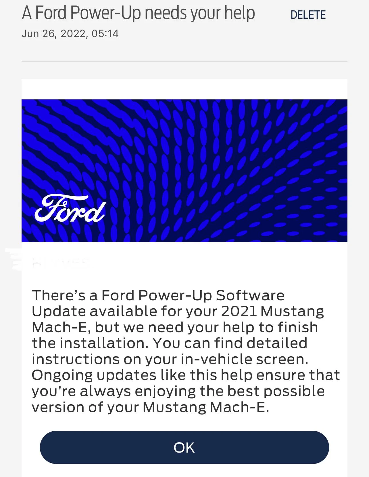Ford Mustang Mach-E A Ford Power-Up needs my help. 1656260826785