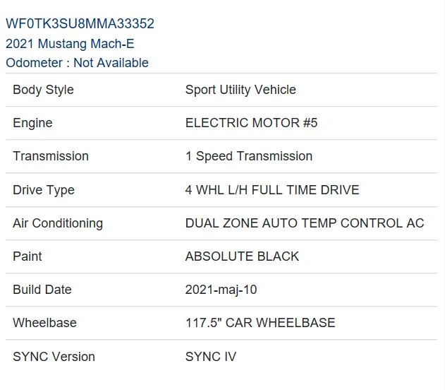 Ford Mustang Mach-E Post here if you have an active FDRS account and are willing to look up info for others 1656278210284