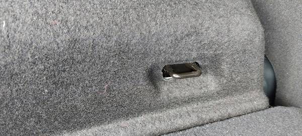 Ford Mustang Mach-E Mach E cargo compartment (trunk) cargo holds - need a part # or two to mount in the US version. hook