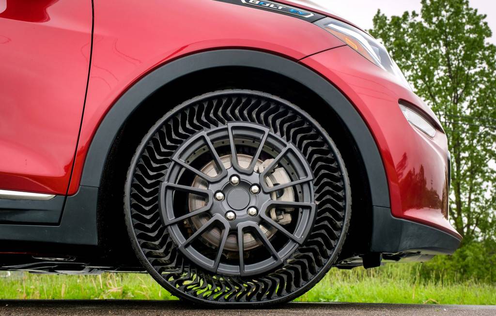 Ford Mustang Mach-E Tires could be costing EV owners an extra charge a year, study suggests -prototype-airless-tires-from-michelin_100702941_l