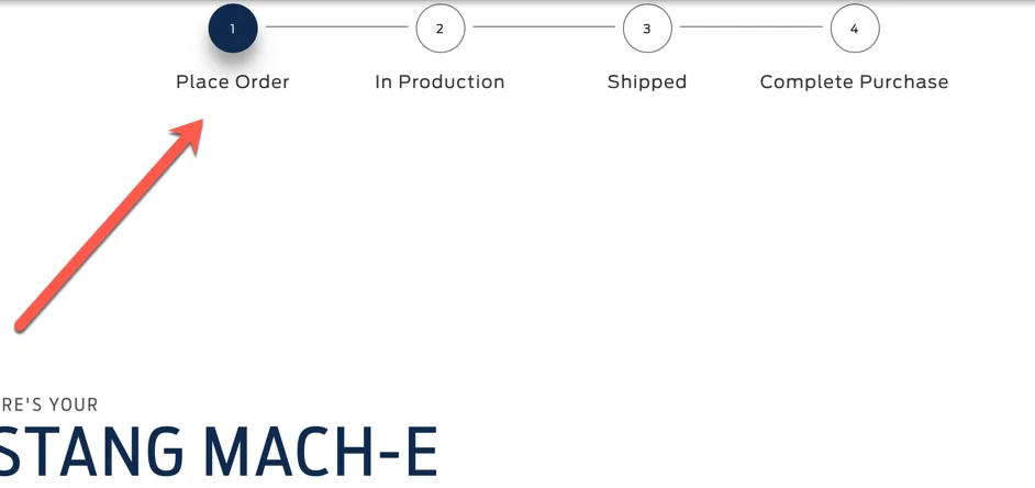 Ford Mustang Mach-E Order Placed? order