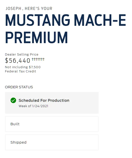 Ford Mustang Mach-E Premium Mach-E Scheduled 1604584137603