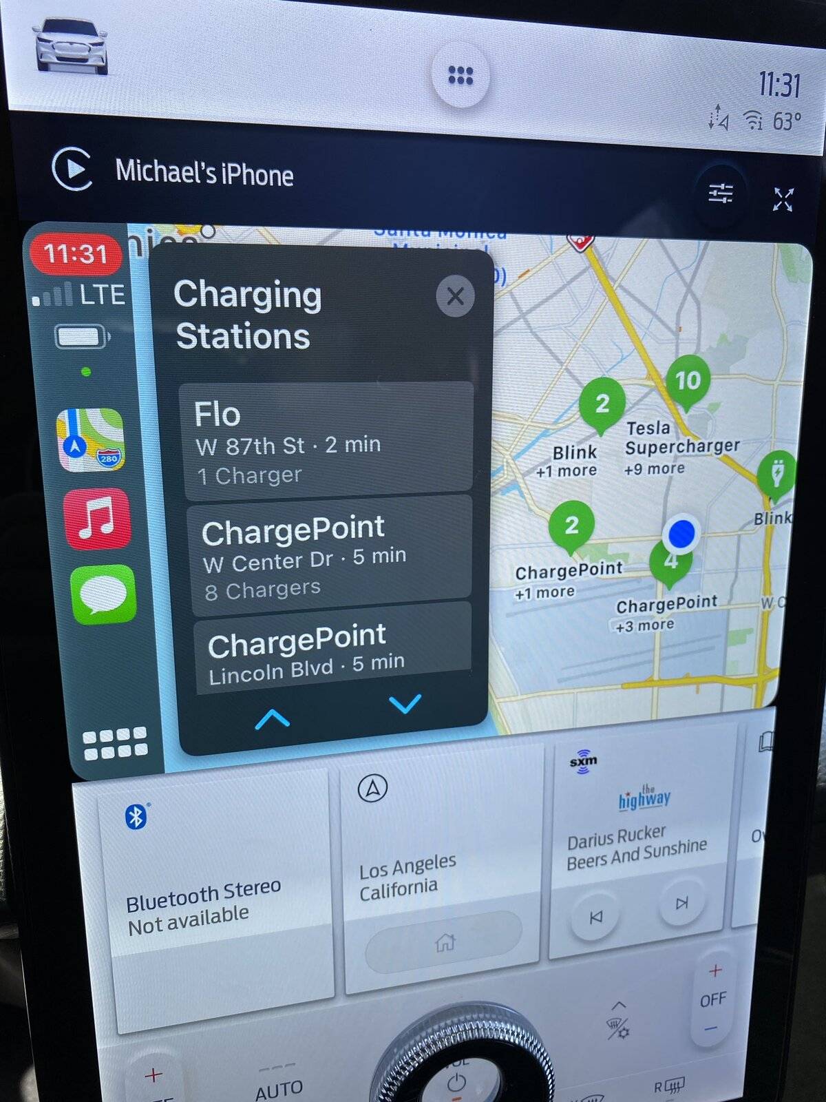 Ford Mustang Mach-E Navigation and range warnings from SYNC 4A 20201108_130340