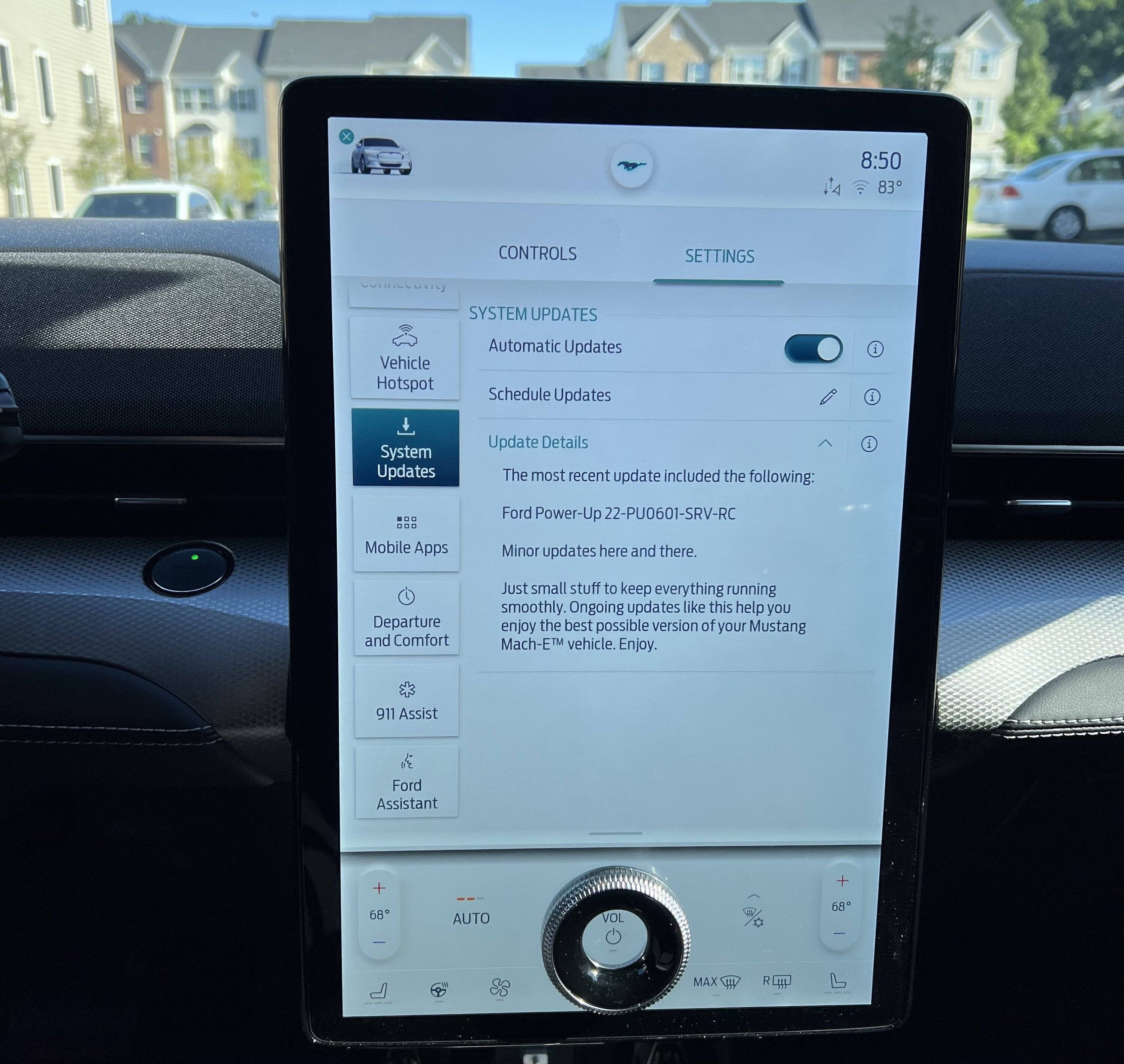 Ford Mustang Mach-E New OTA Power-Up Software Update 22-PU0601-SRV-RC IMG_2245