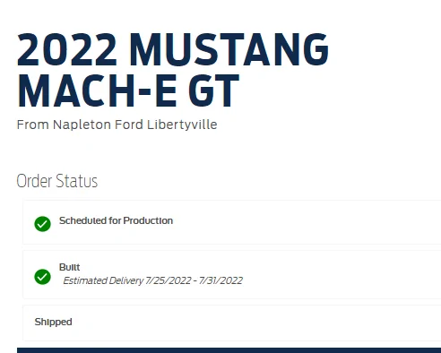 Ford Mustang Mach-E 6/27/22 Build Week Thread 1656597057123