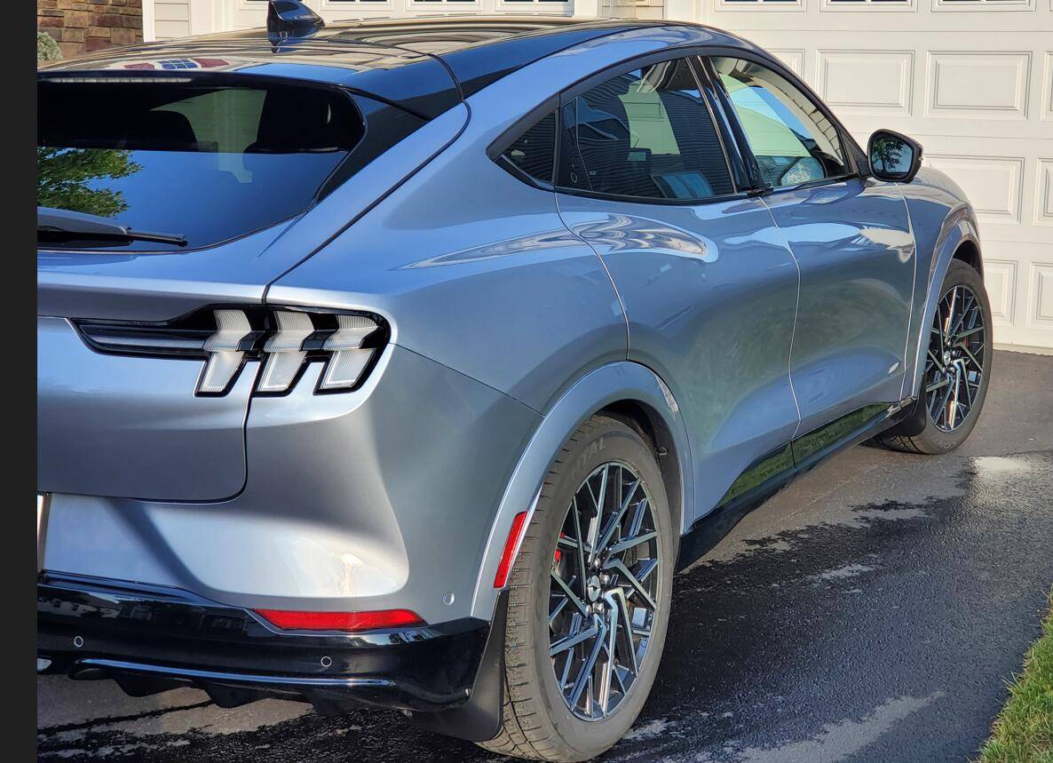 Ford Mustang Mach-E Badges? We don't need no badges! Mach-E debadged 1656617171228