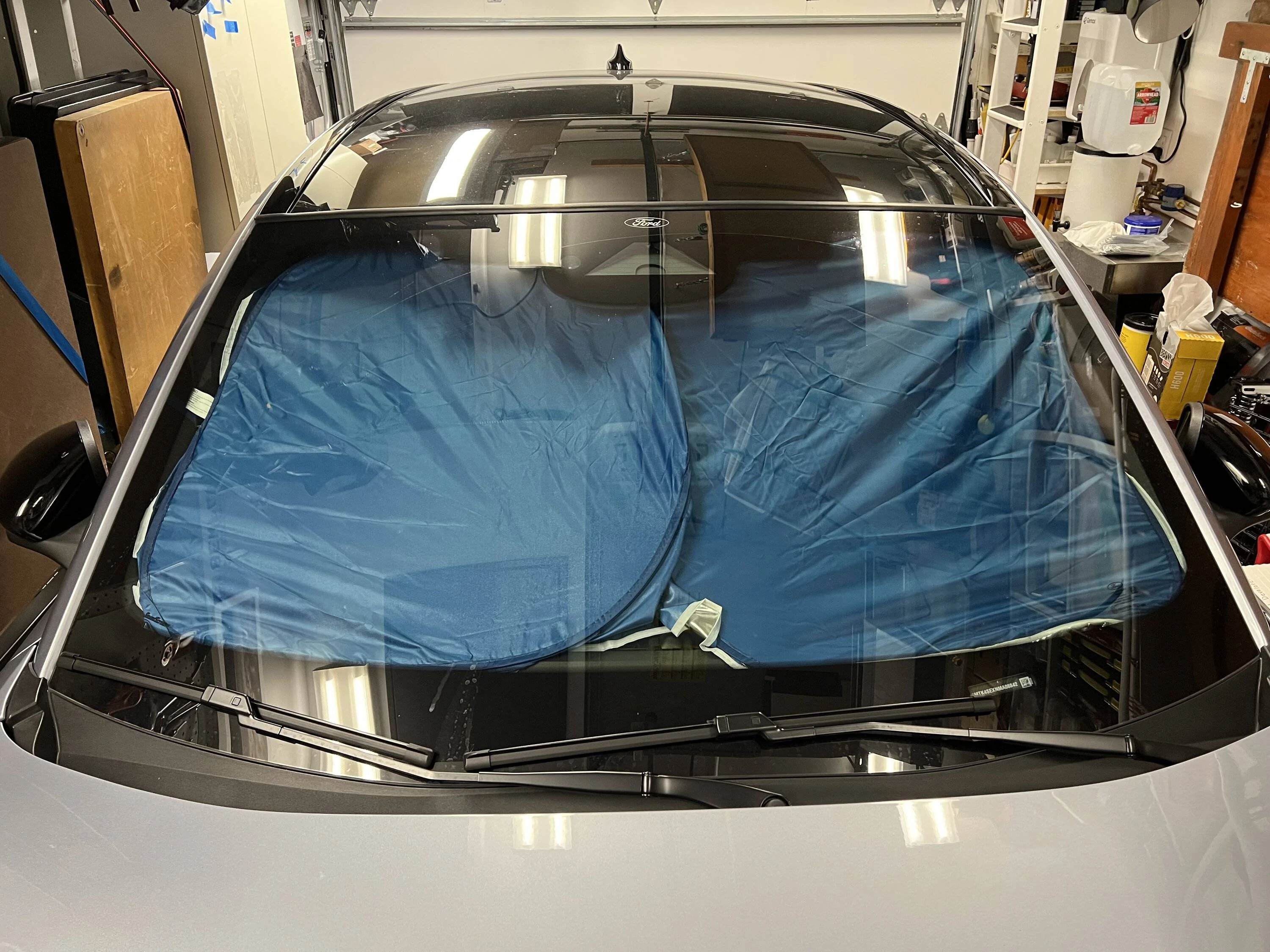 Ford Mustang Mach-E Sun Shade that fits Mach-E like a glove - Costco Solar Shade ($11.99) IMG_5102