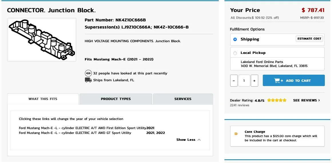 Ford Mustang Mach-E 😭😭😭 POST BATTERY CONTACTOR RECALL -- FIRST JUNCTION BOX FAILURE 😭😭😭😭 Screen Shot 2022-07-06 at 11.57.36 AM