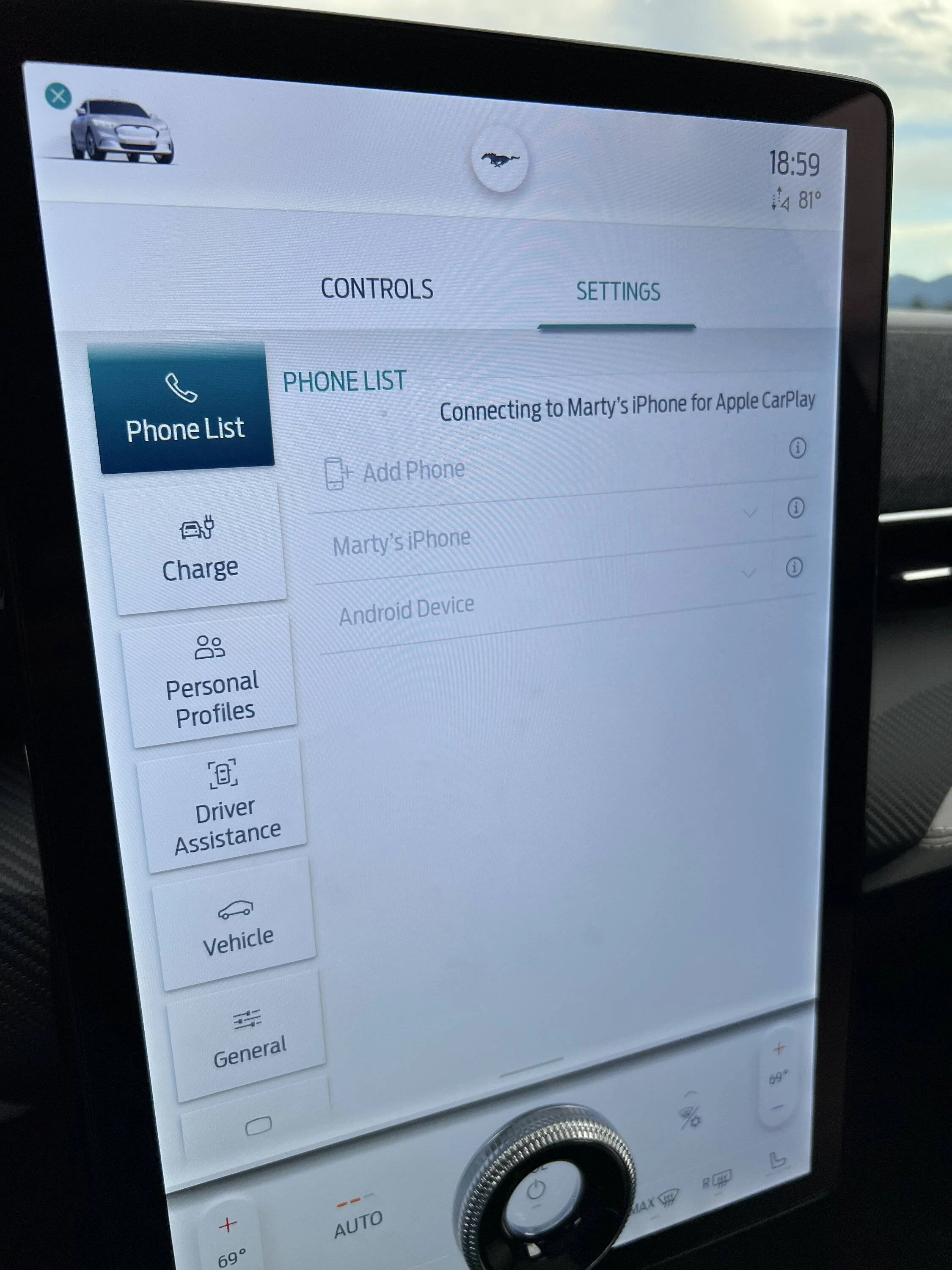 Ford Mustang Mach-E Apple CarPlay Disabled 3C93E0E9-D58B-421C-869F-592CD689AE86