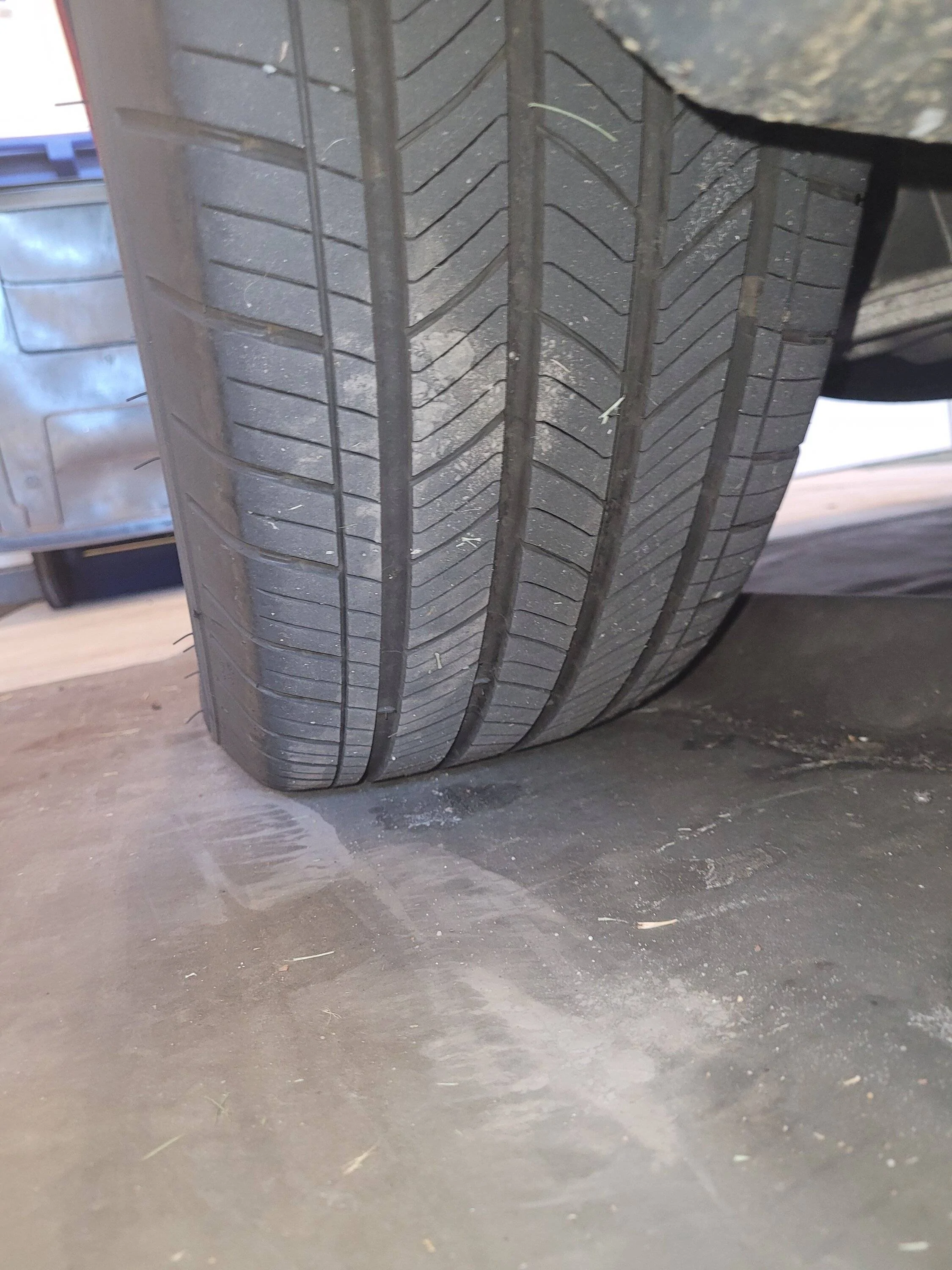 Ford Mustang Mach-E How many miles on stock tires? 20220709_144659