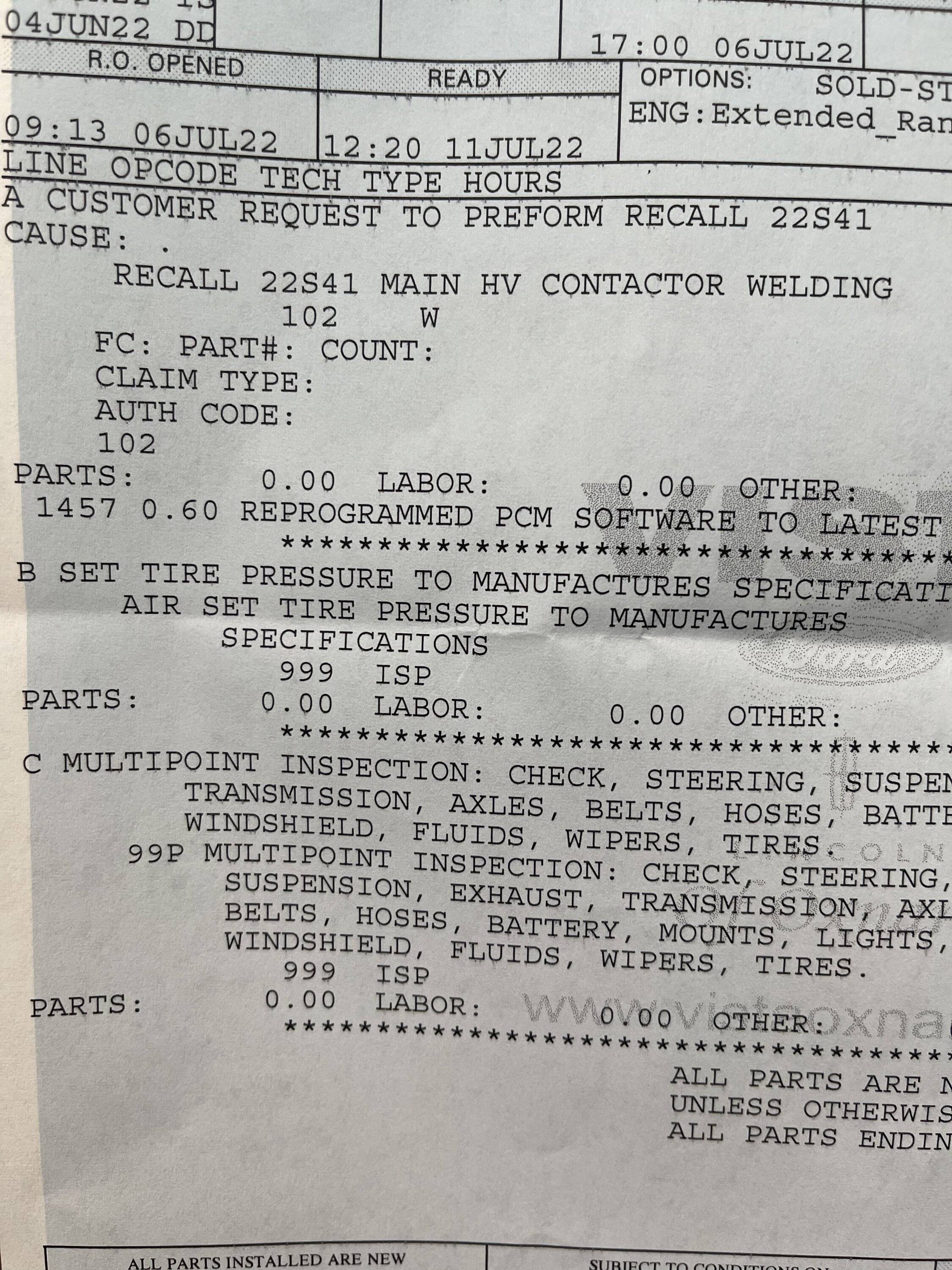 Ford Mustang Mach-E 22S41 Recall Software - Server Deployment Issue IMG_5089