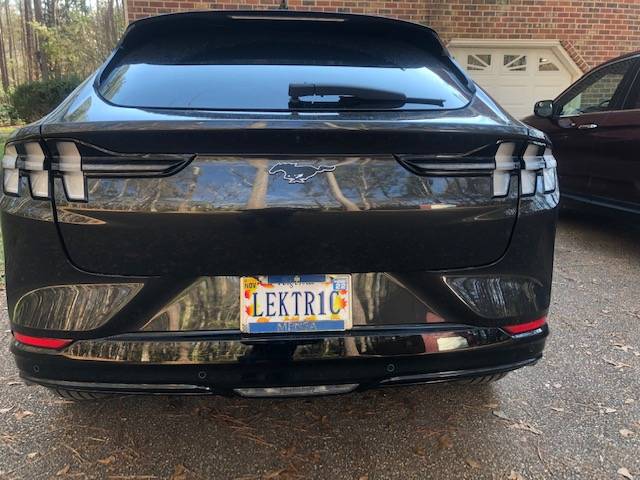 Ford Mustang Mach-E Custom Vanity Plates - What's Yours? IMG_4212
