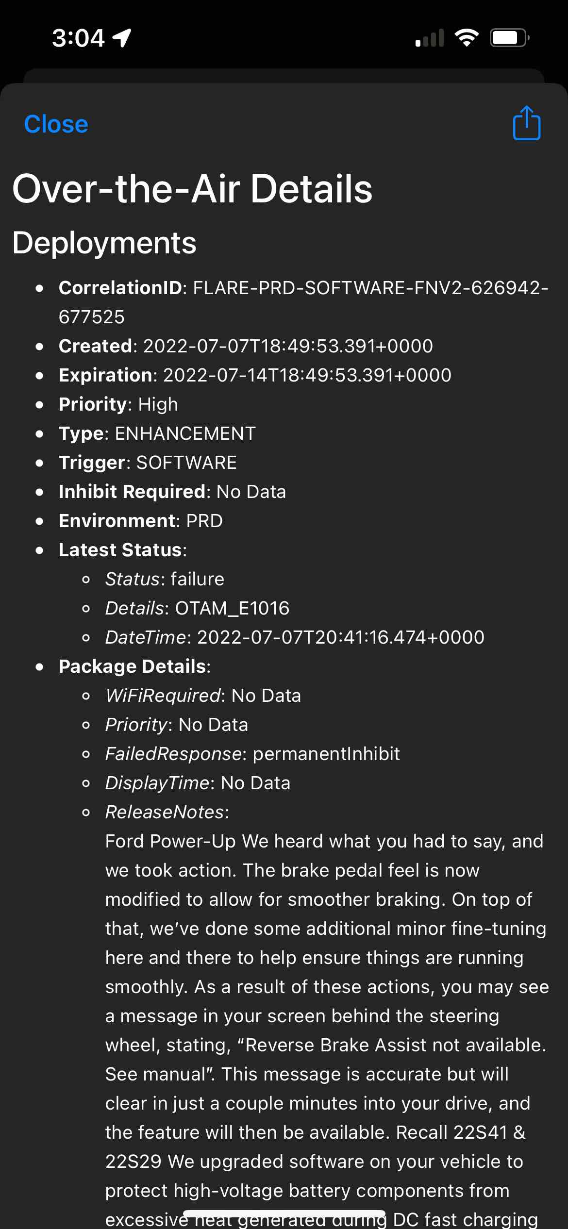 Ford Mustang Mach-E 22S41 Recall Software - Server Deployment Issue IMG_1178 (1)